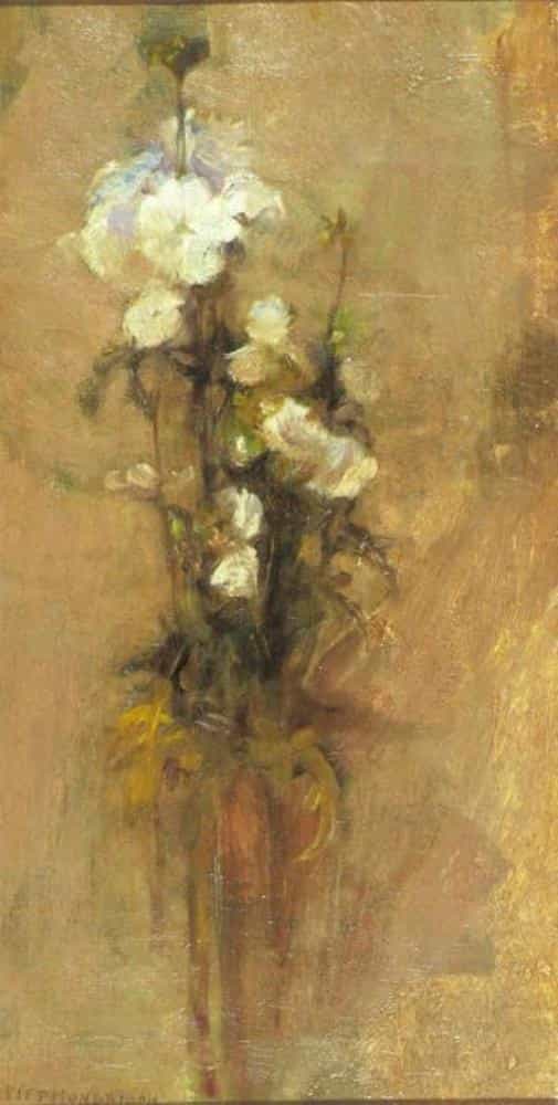 White Phloxes by Piet Mondrian