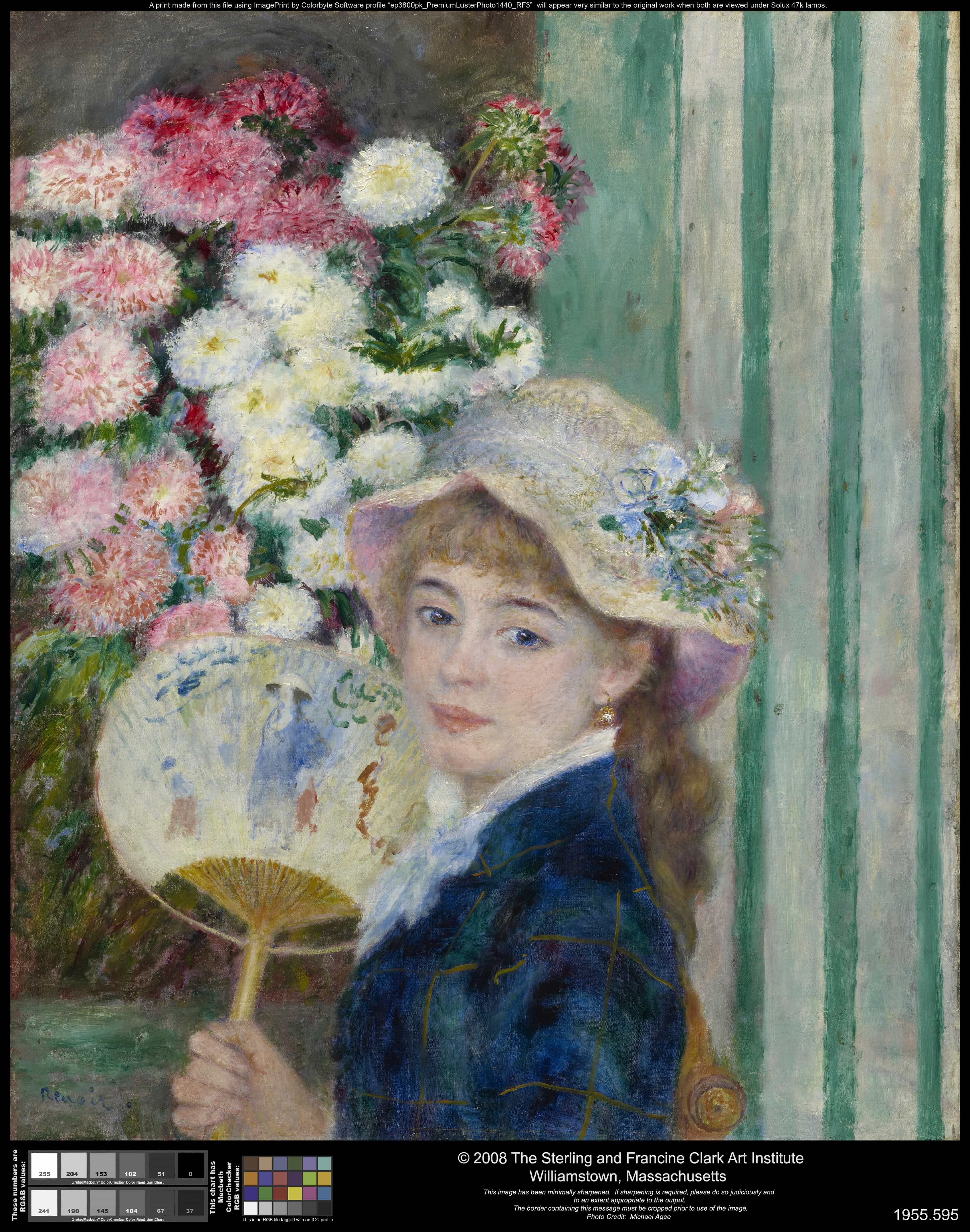 Woman with a Fan by Pierre-Auguste Renoir
