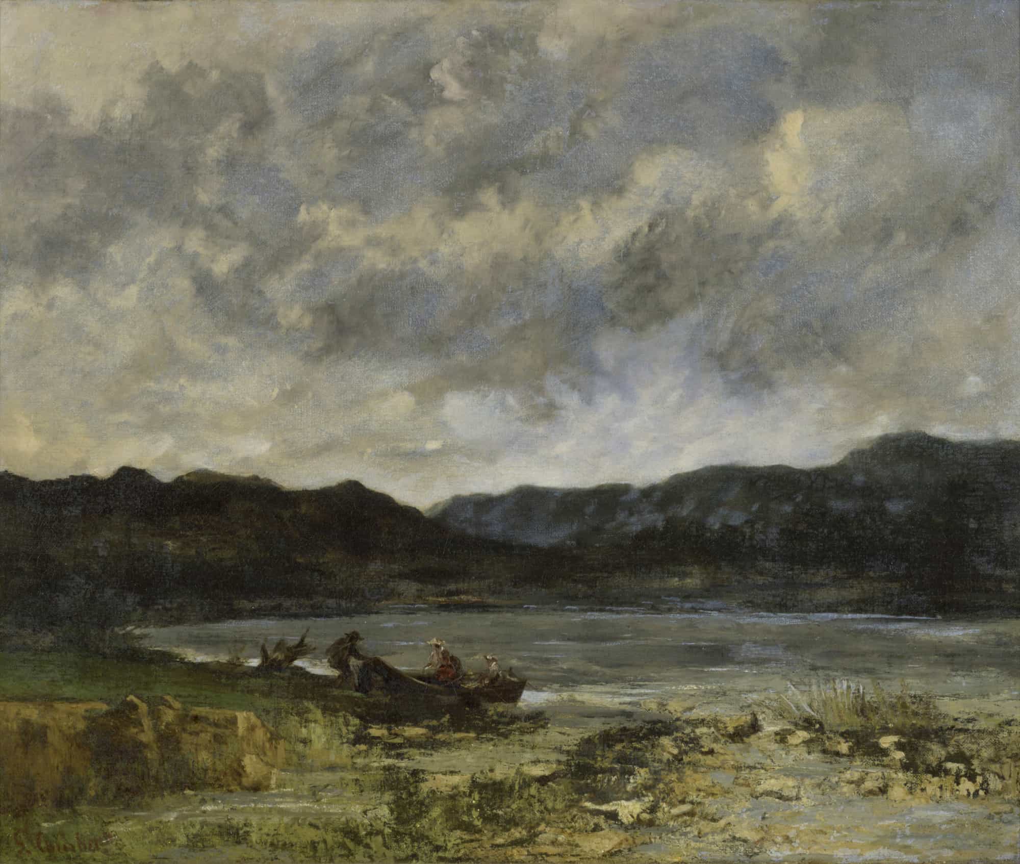 The Lake near Saint-Point by Gustave Courbet