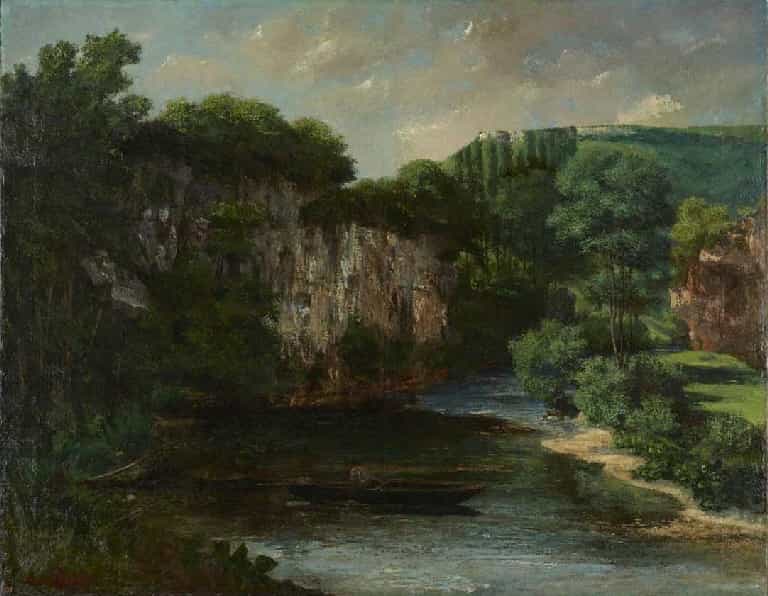 La Roche Oraguay, Vallon de Maisières, Doubs by Gustave Courbet
