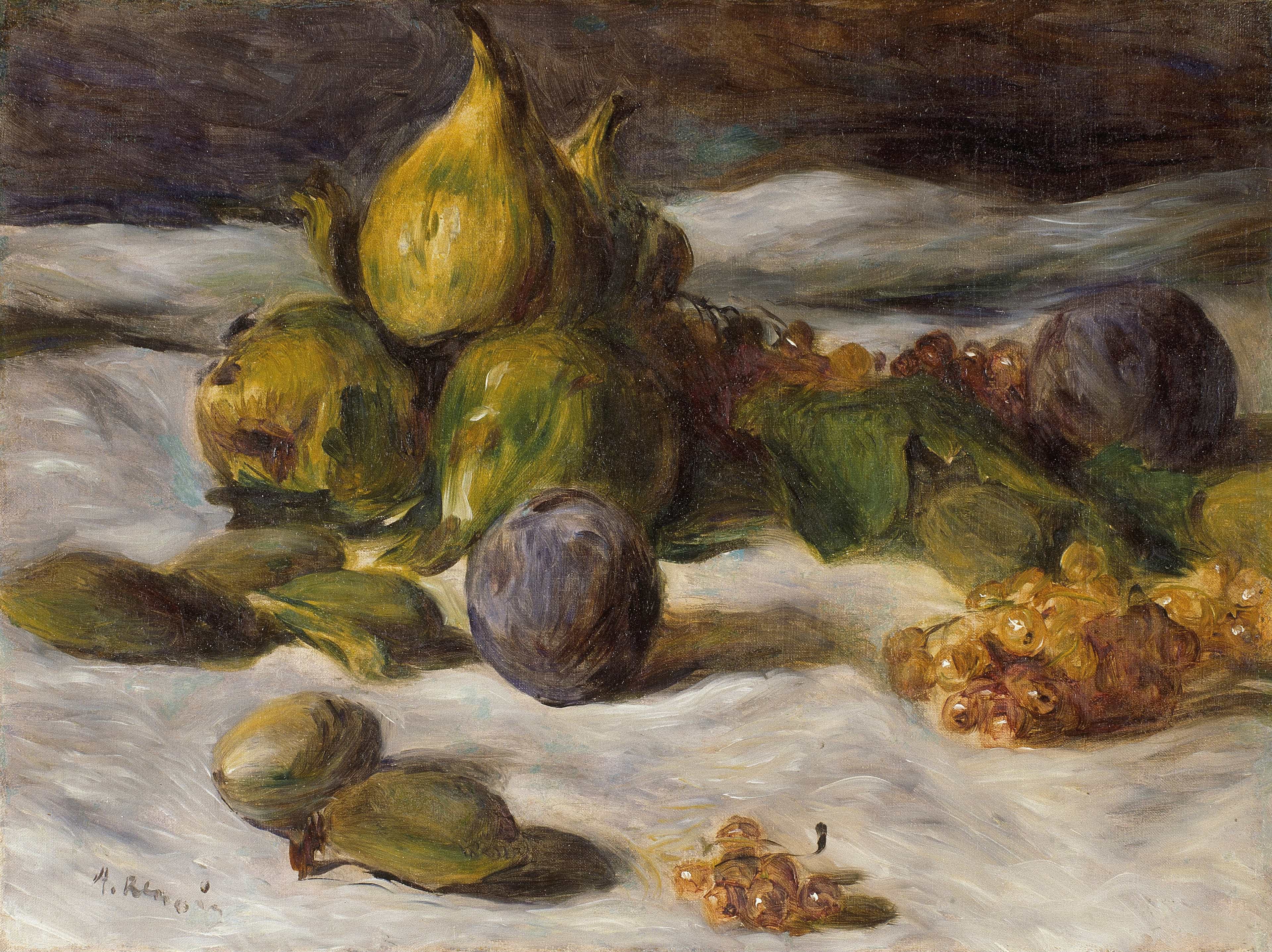 Fruit Still Life (Figs and Currants) by Pierre-Auguste Renoir