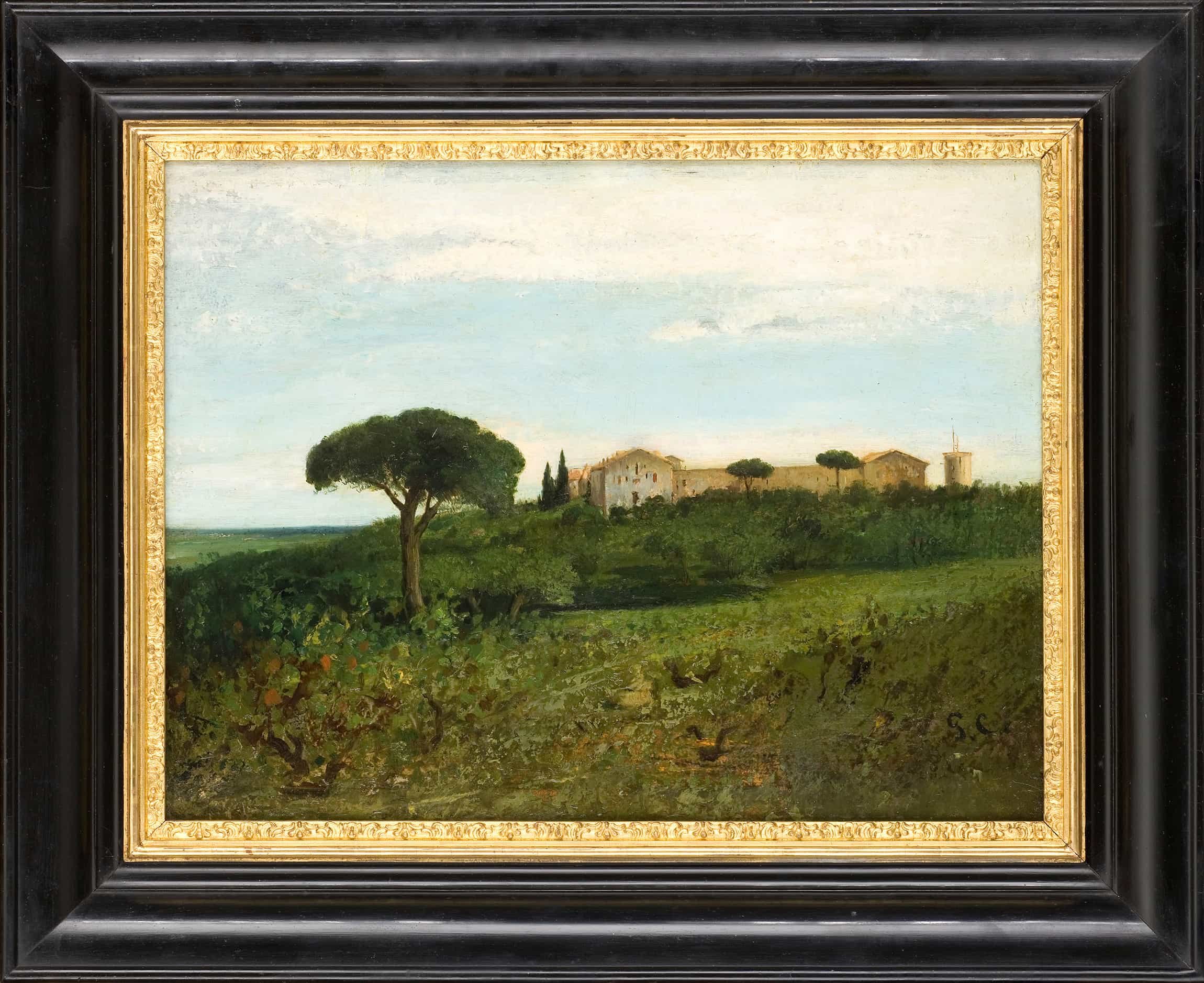 Vue de la Tour de Farges by Gustave Courbet