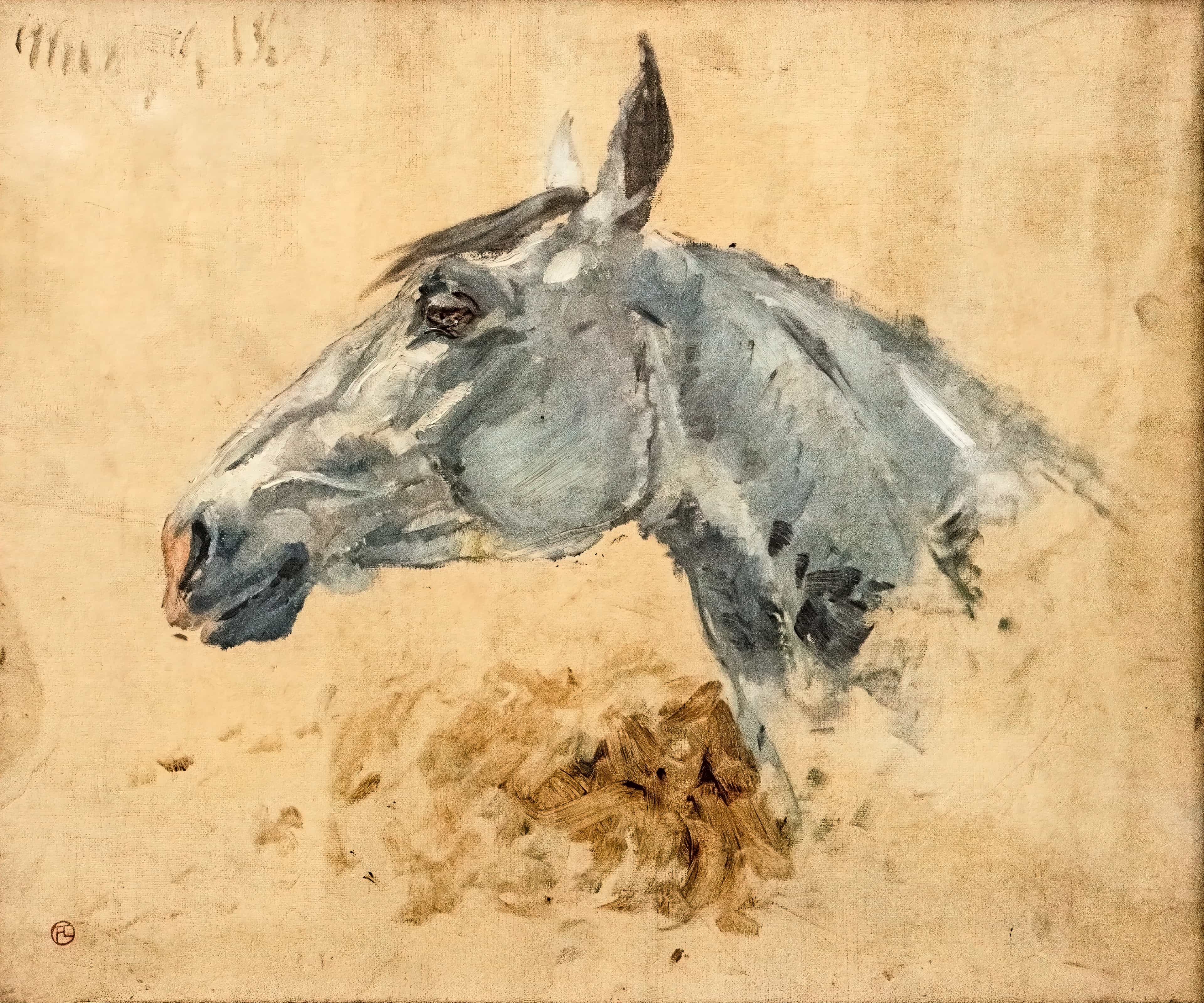 White Horse Gazelle by Henri de Toulouse-Lautrec