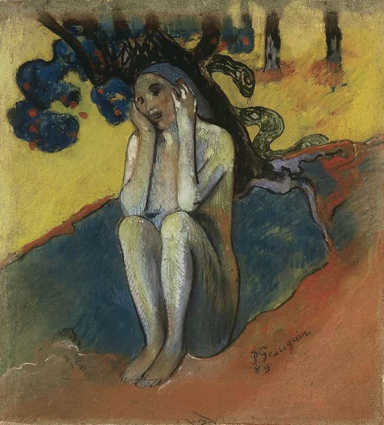 Breton Eve (I) by Paul Gauguin