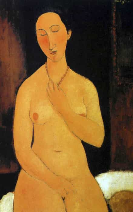 Nu assis au collier by Amedeo Modigliani