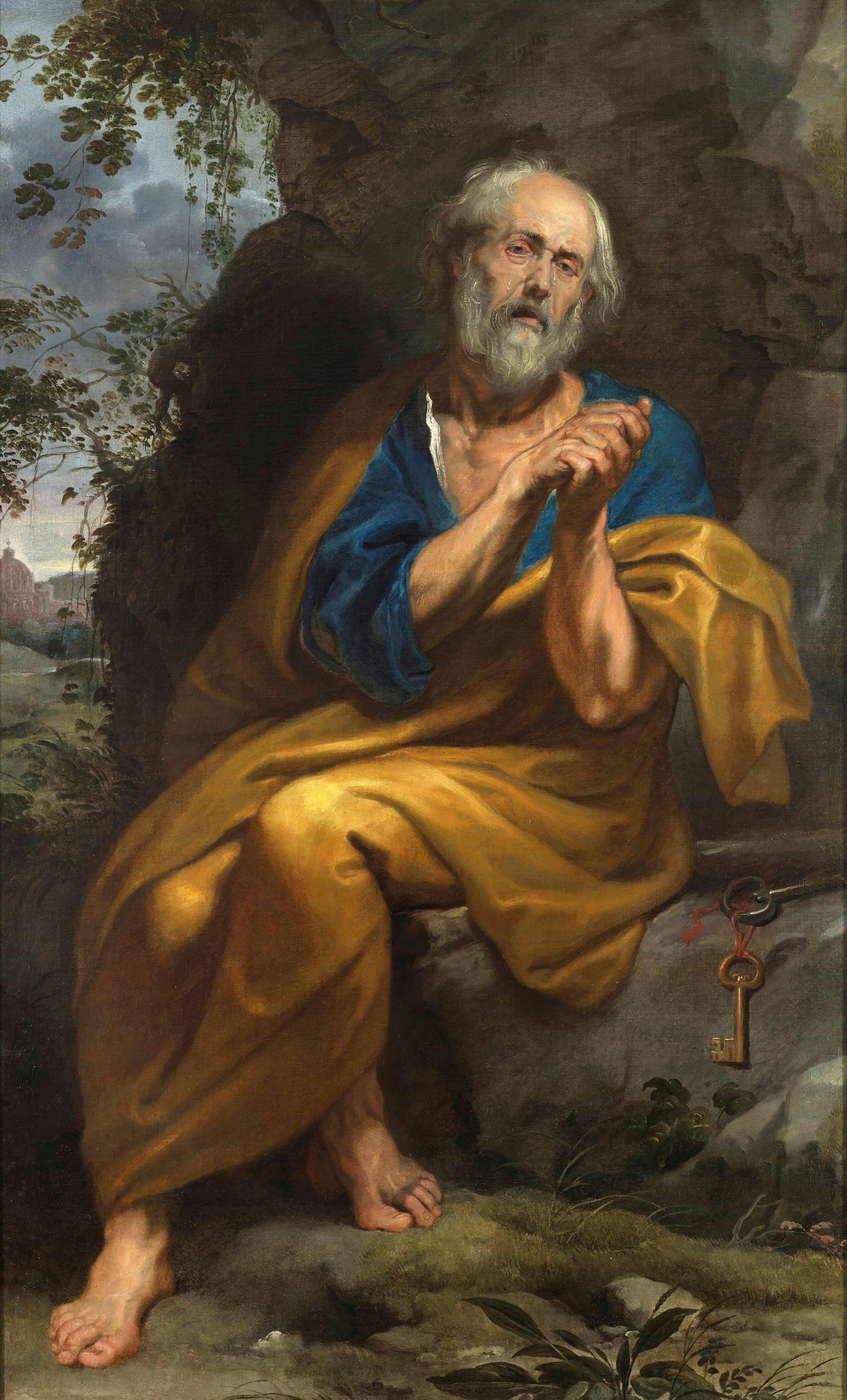 The Penitent Saint Peter by Anthony van Dyck