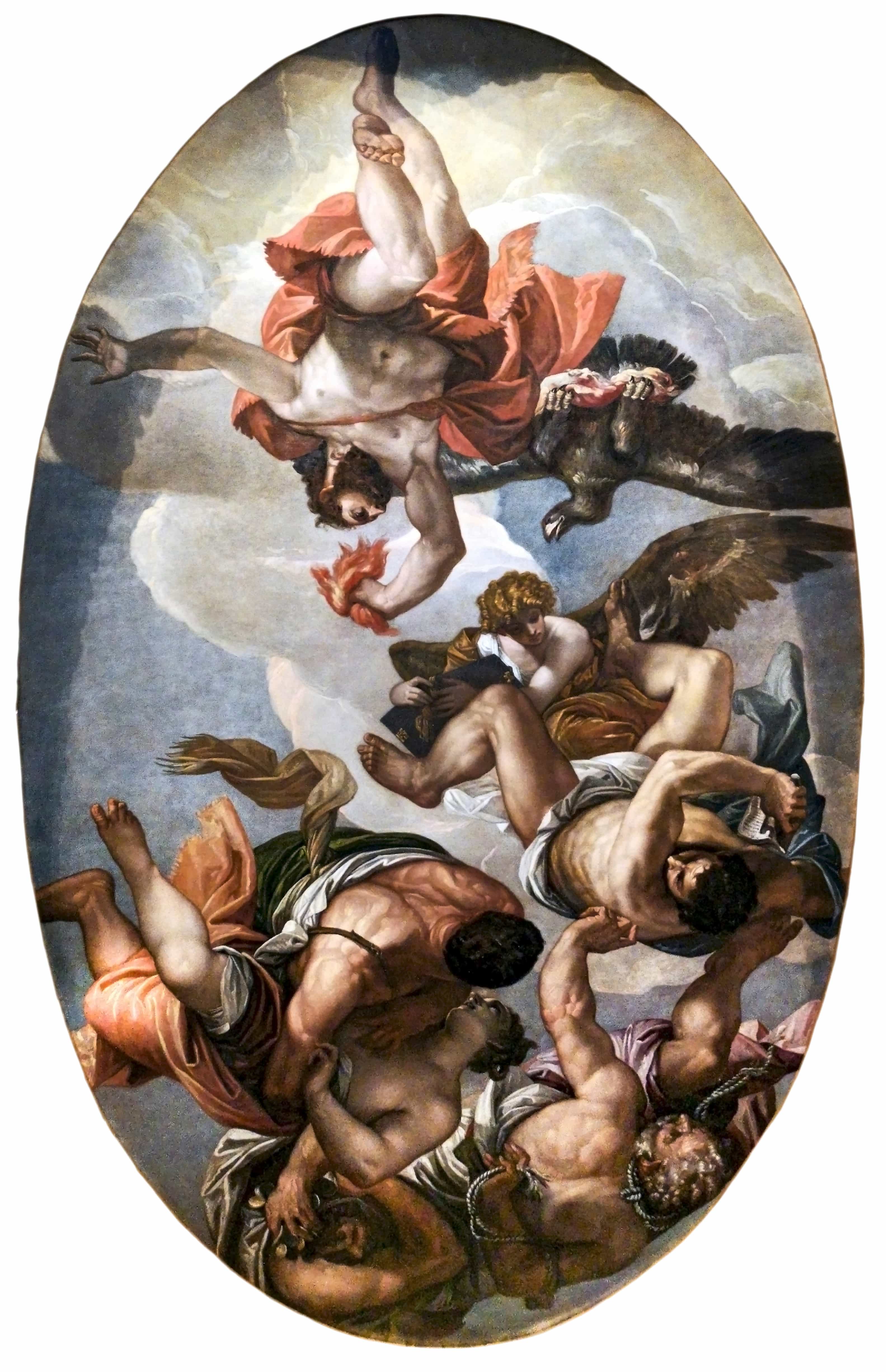 Jupiter Hurling Thunderbolts at the Vices by Paolo Veronese