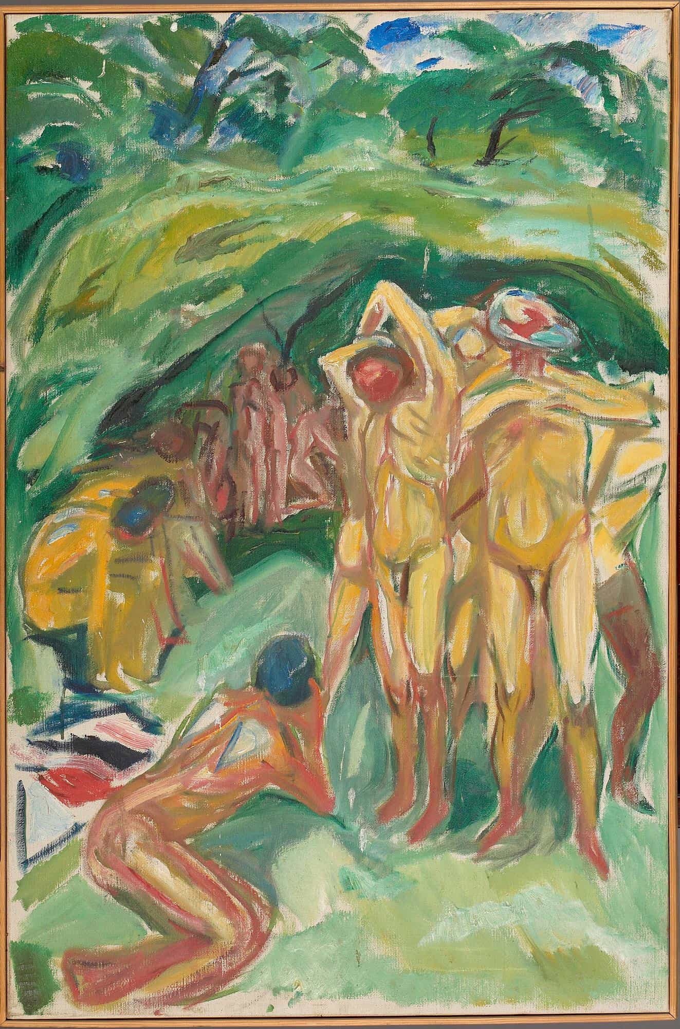 Naked Men in the Woods by Edvard Munch