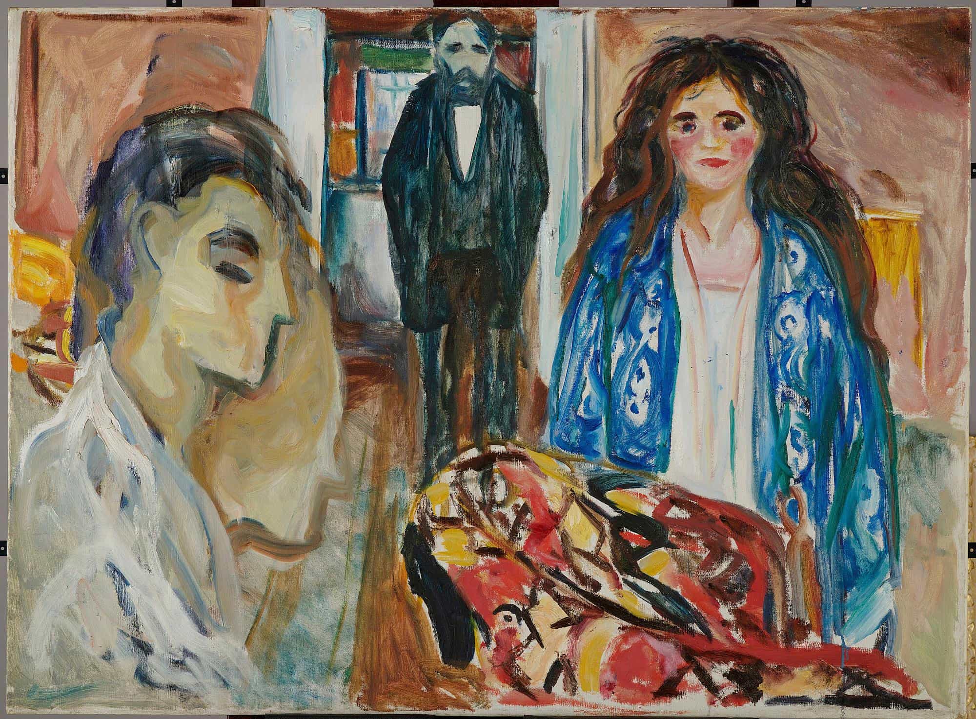 The Artist and His Model — Jealousy Theme by Edvard Munch