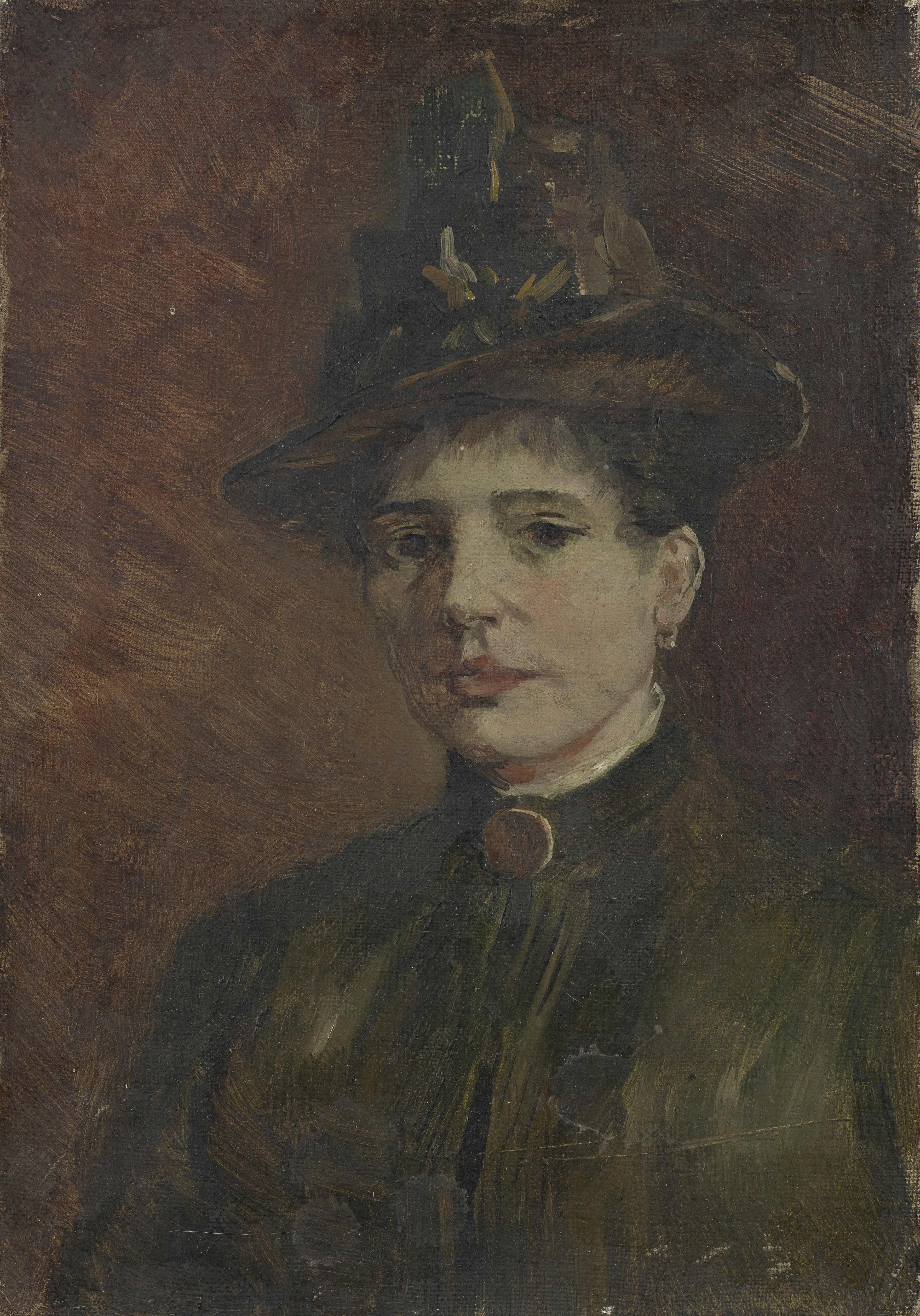 Portrait of a Woman Wearing a Hat by Vincent van Gogh