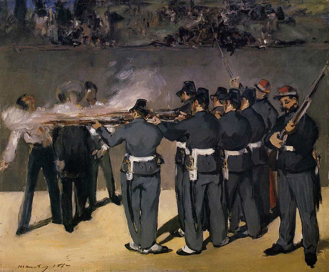 The Execution of Emperor Maximilian by Édouard Manet