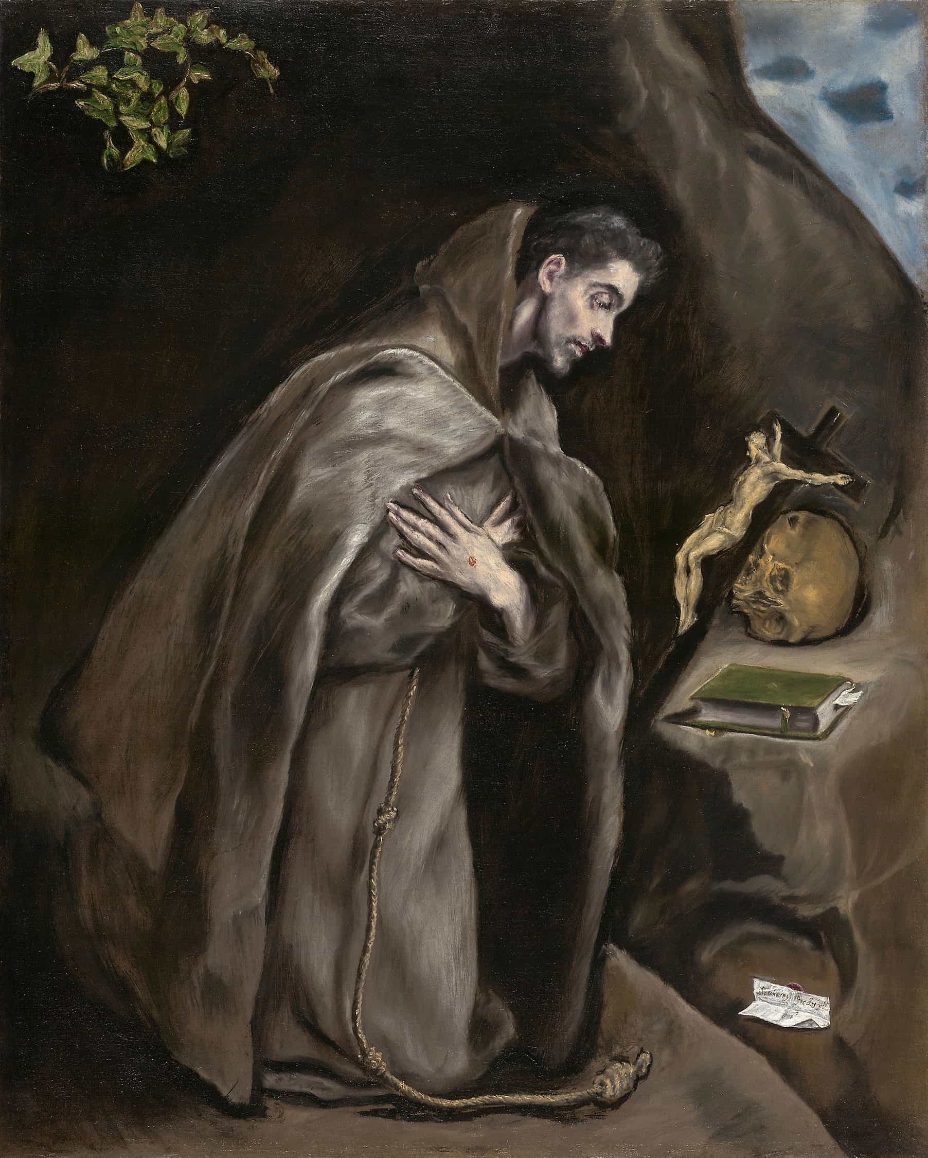 Saint Francis Kneeling in Meditation by El Greco