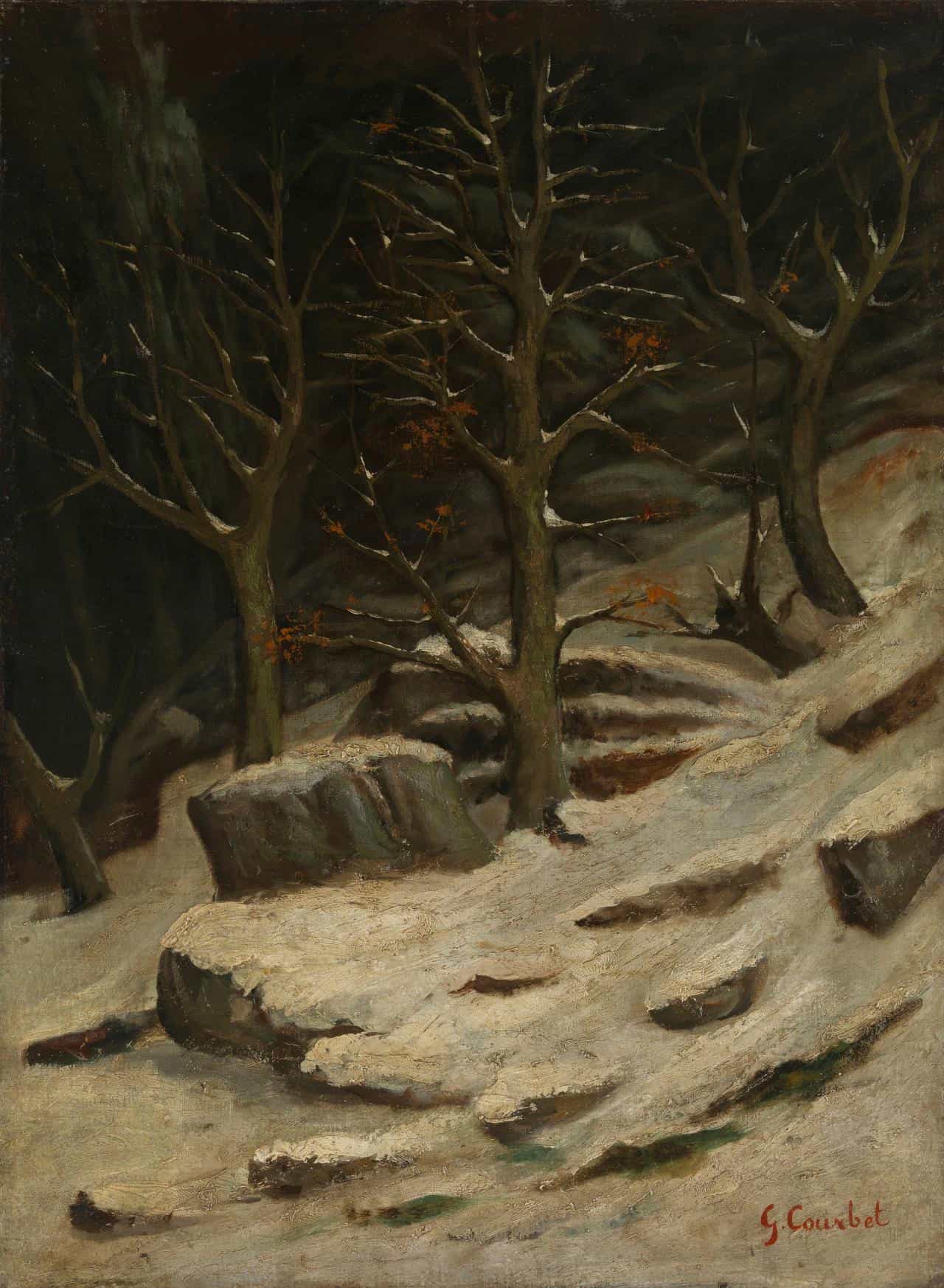 Winter by Gustave Courbet