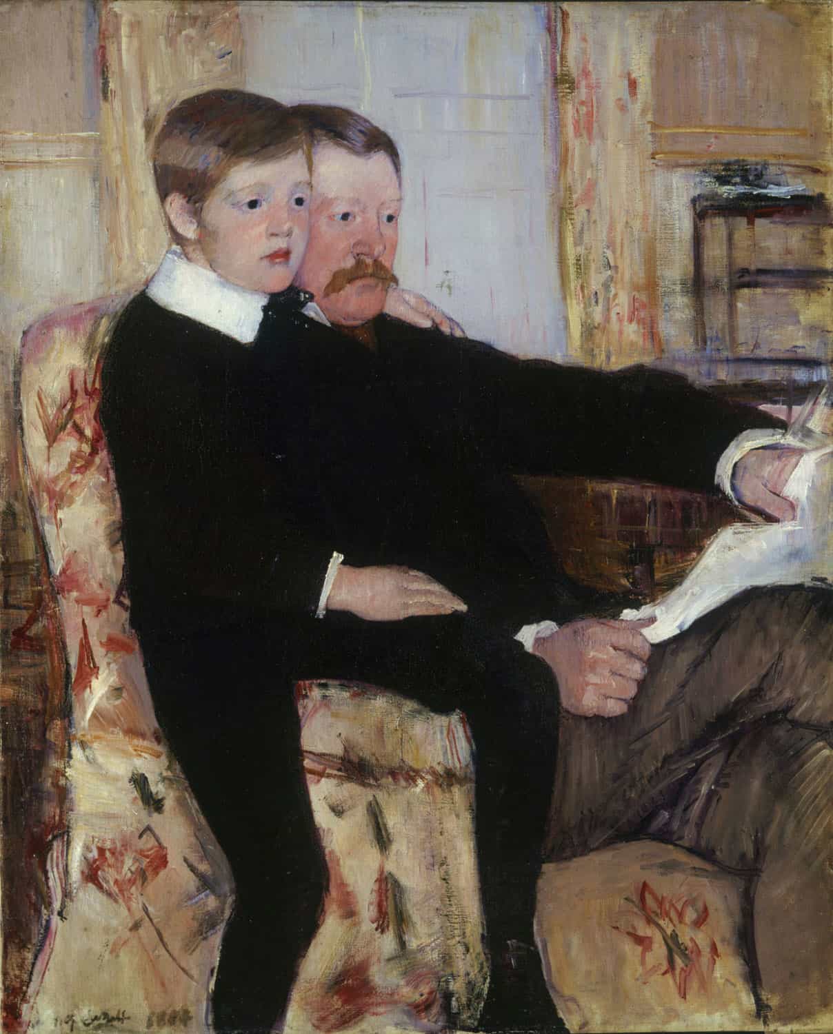 Alexander J. Cassatt and His Son Robert Kelso Cassatt by Mary Cassatt