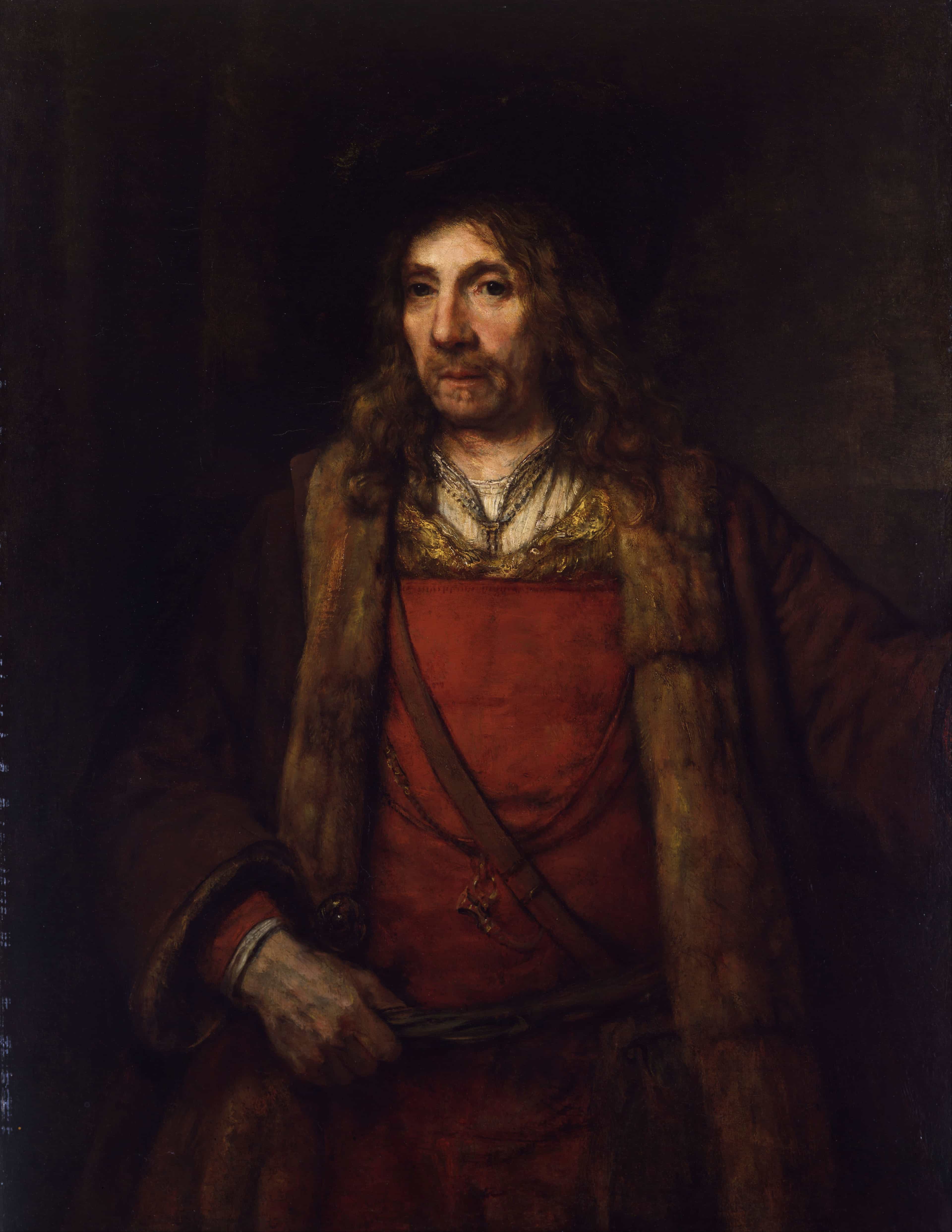 Man in a Fur-lined Coat by Rembrandt