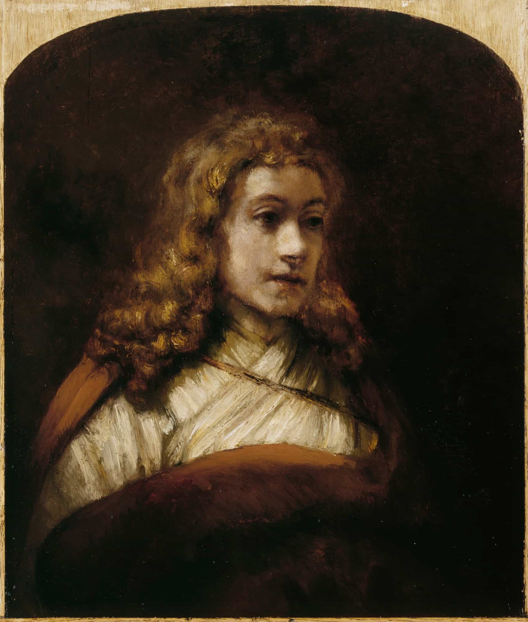 Titus Posing for a Study of an Angel by Rembrandt
