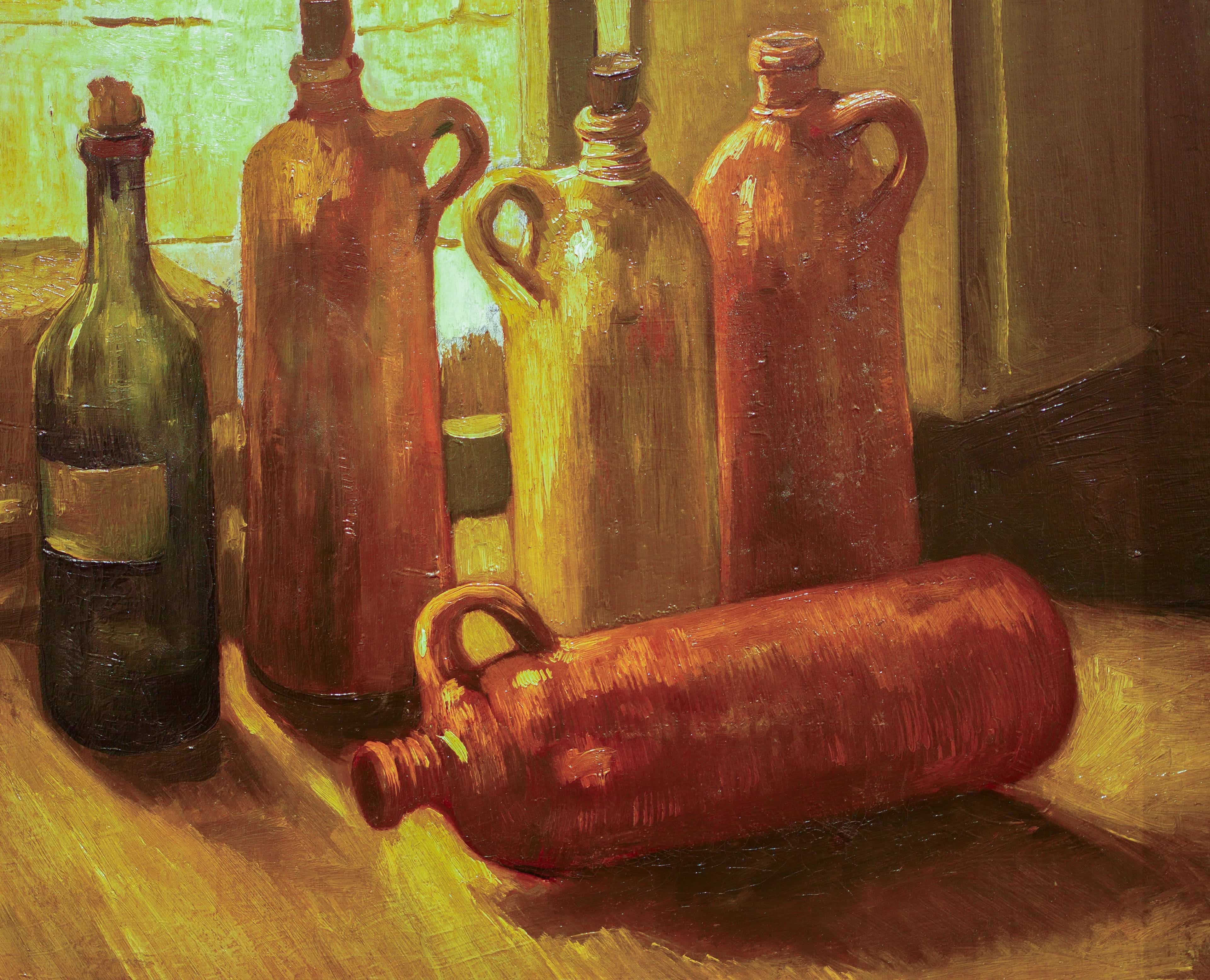 Still Life with Five Bottles by Vincent van Gogh