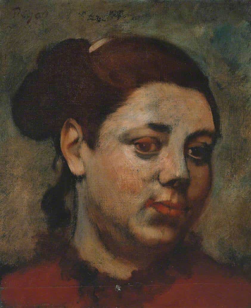 Head of a Woman by Edgar Degas