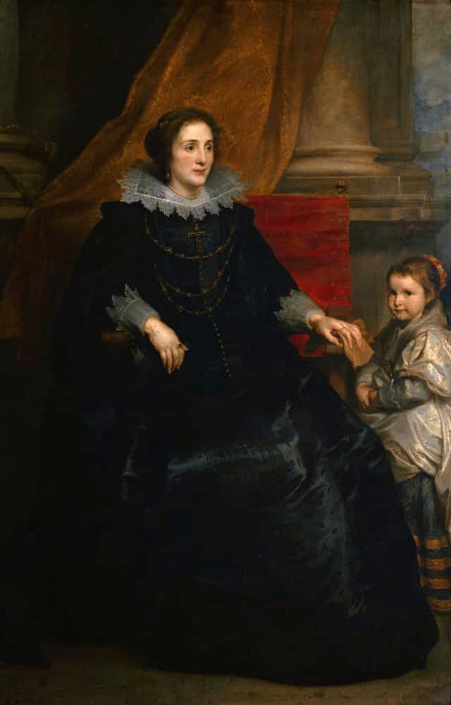 Portrait of a Woman Seated with Her Daughter by Anthony van Dyck