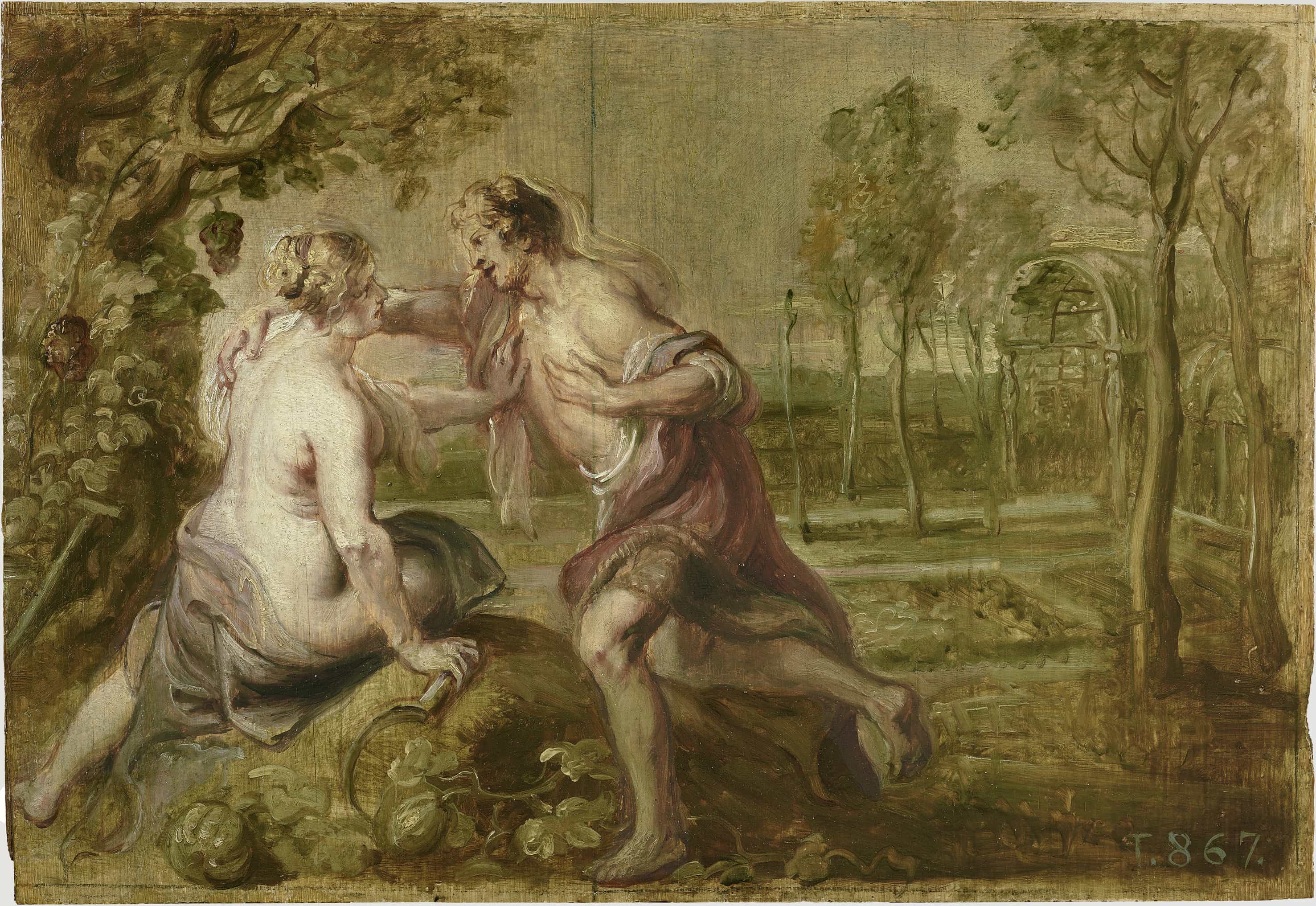 Vertumnus and Pomona (Ovid, Metamorphoses XIV) by Peter Paul Rubens