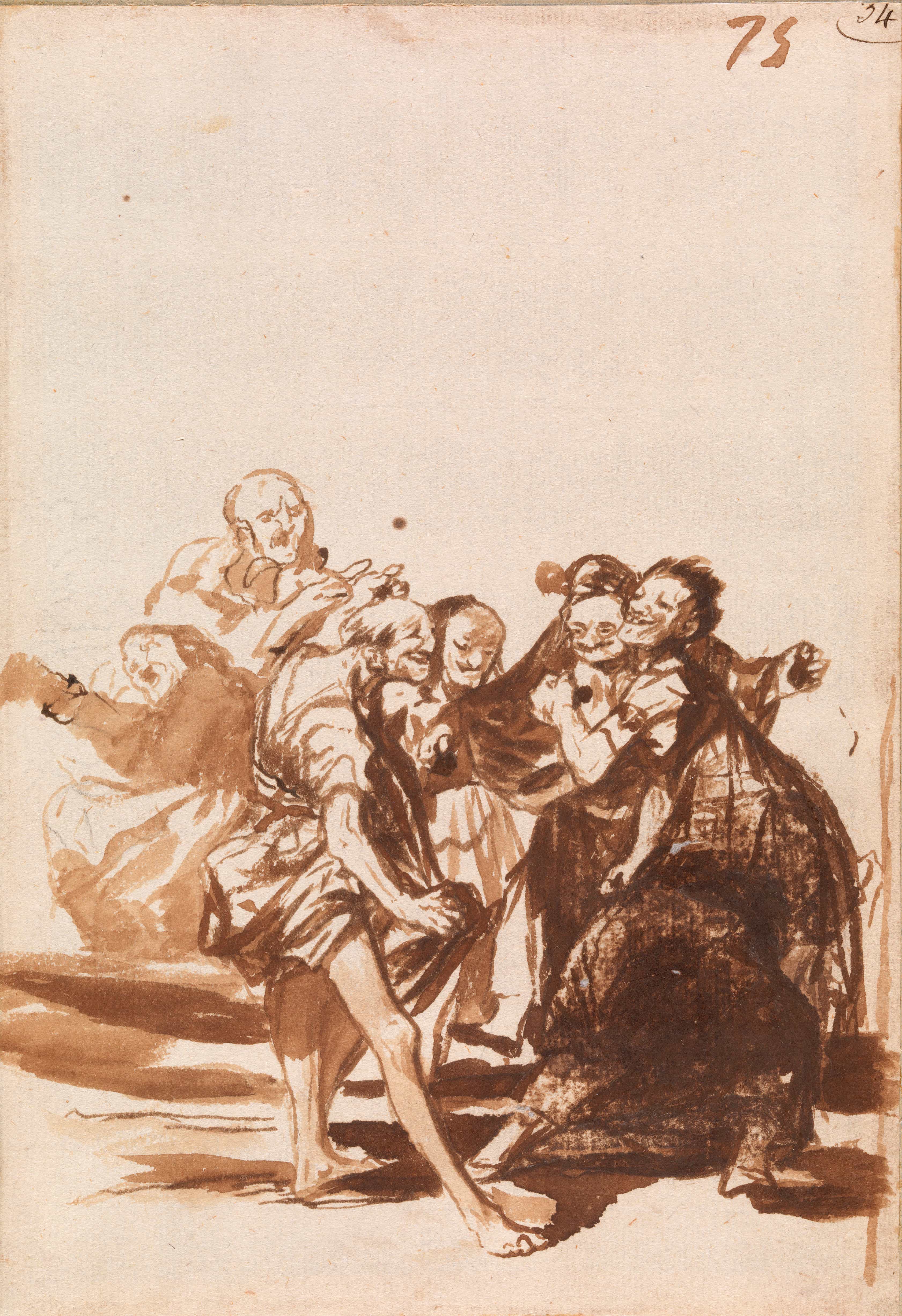 Old People Singing and Dancing by Francisco Goya