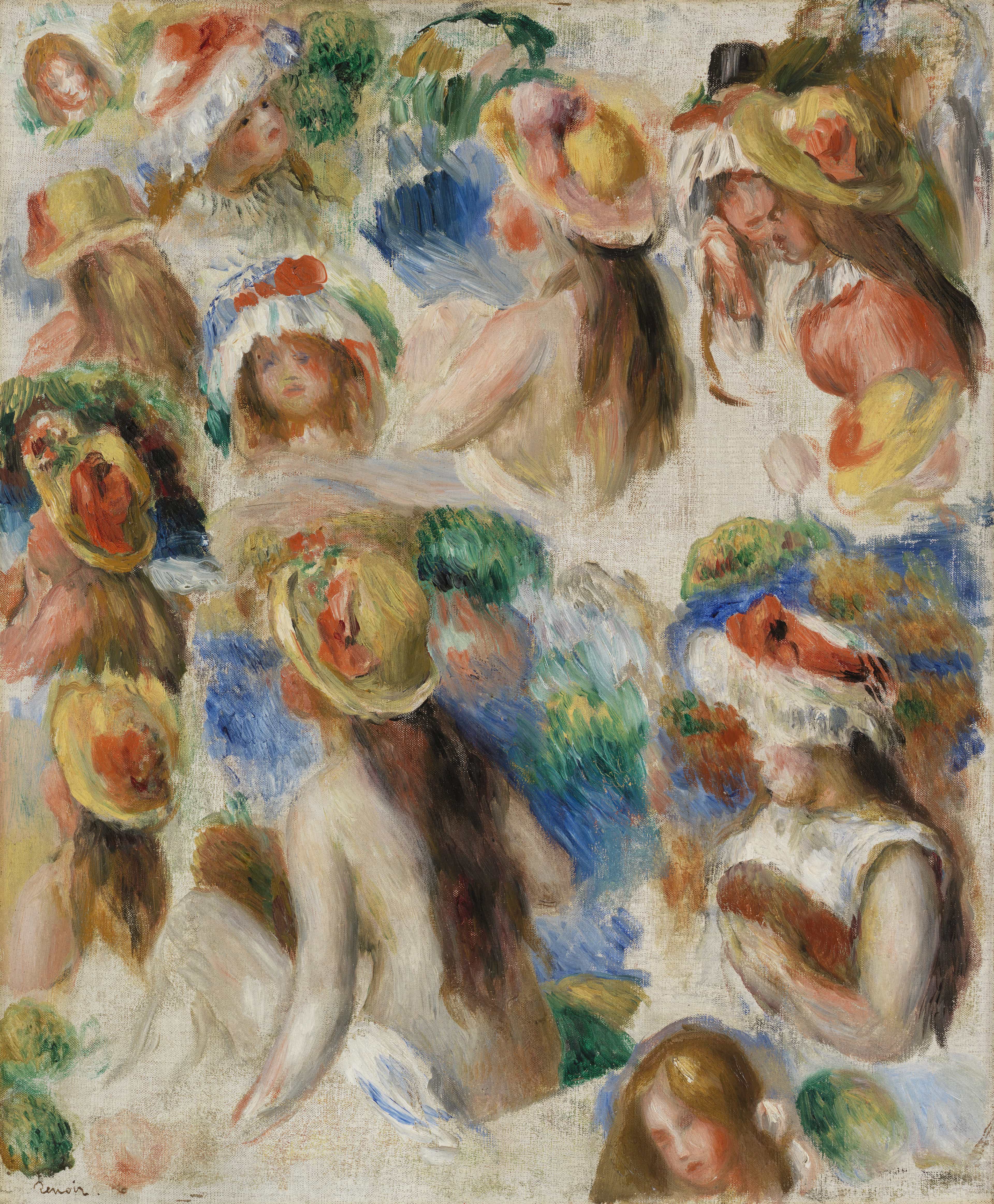 Study of Heads (Étude de têtes) by Pierre-Auguste Renoir