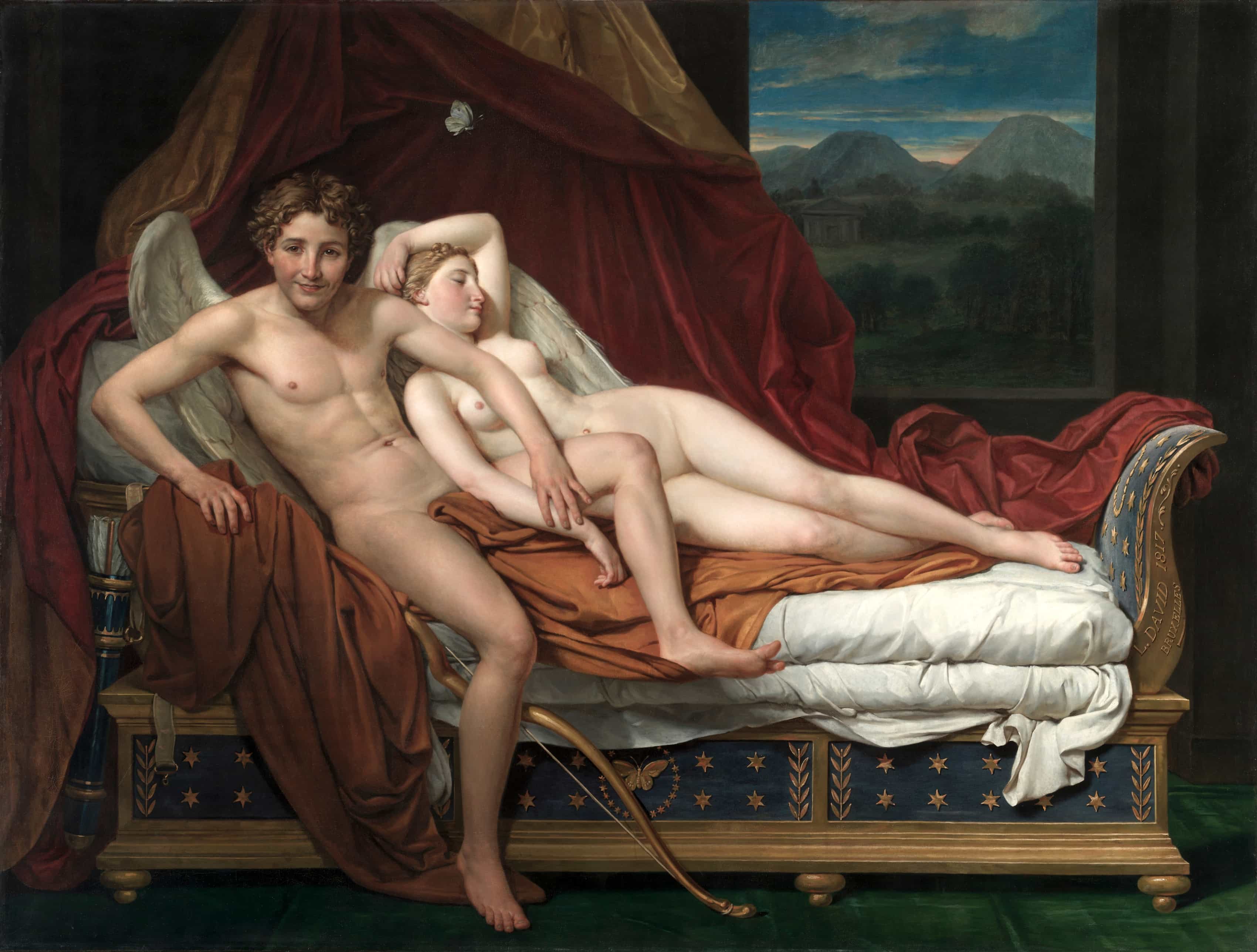 Cupid and Psyche by Jacques-Louis David