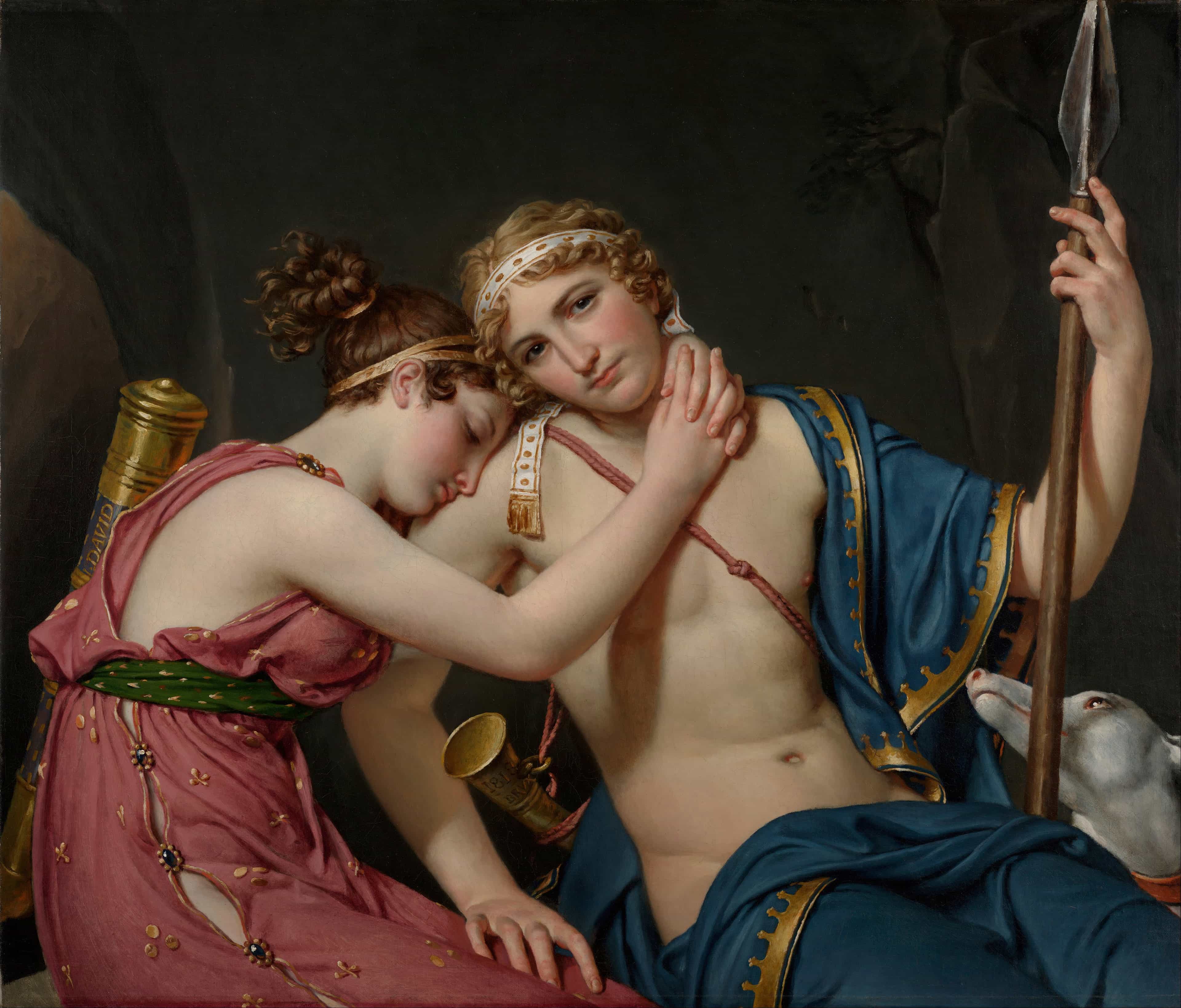 The Farewell of Telemachus and Eucharis by Jacques-Louis David