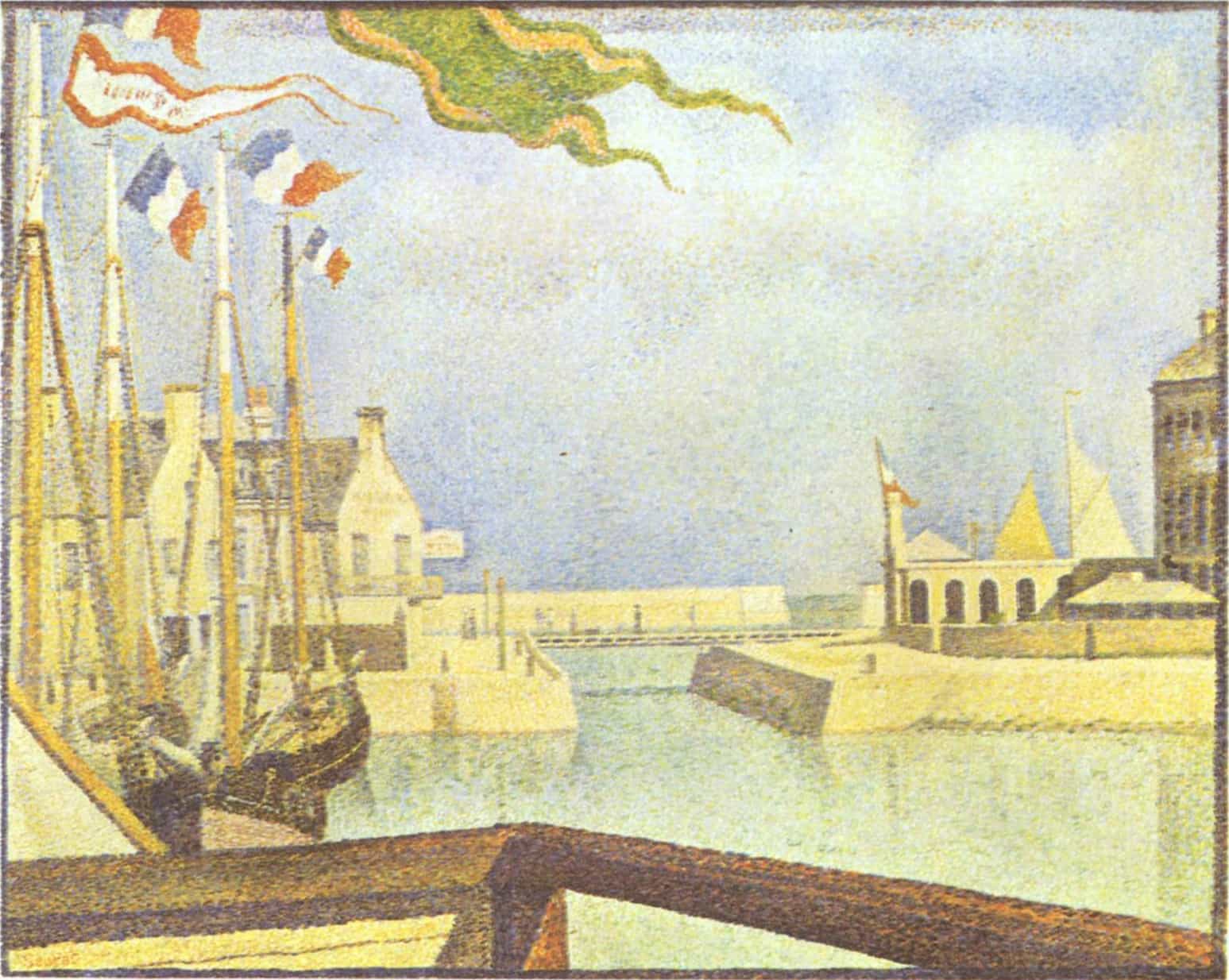 Sunday at Port-en-Bessin by Georges Seurat