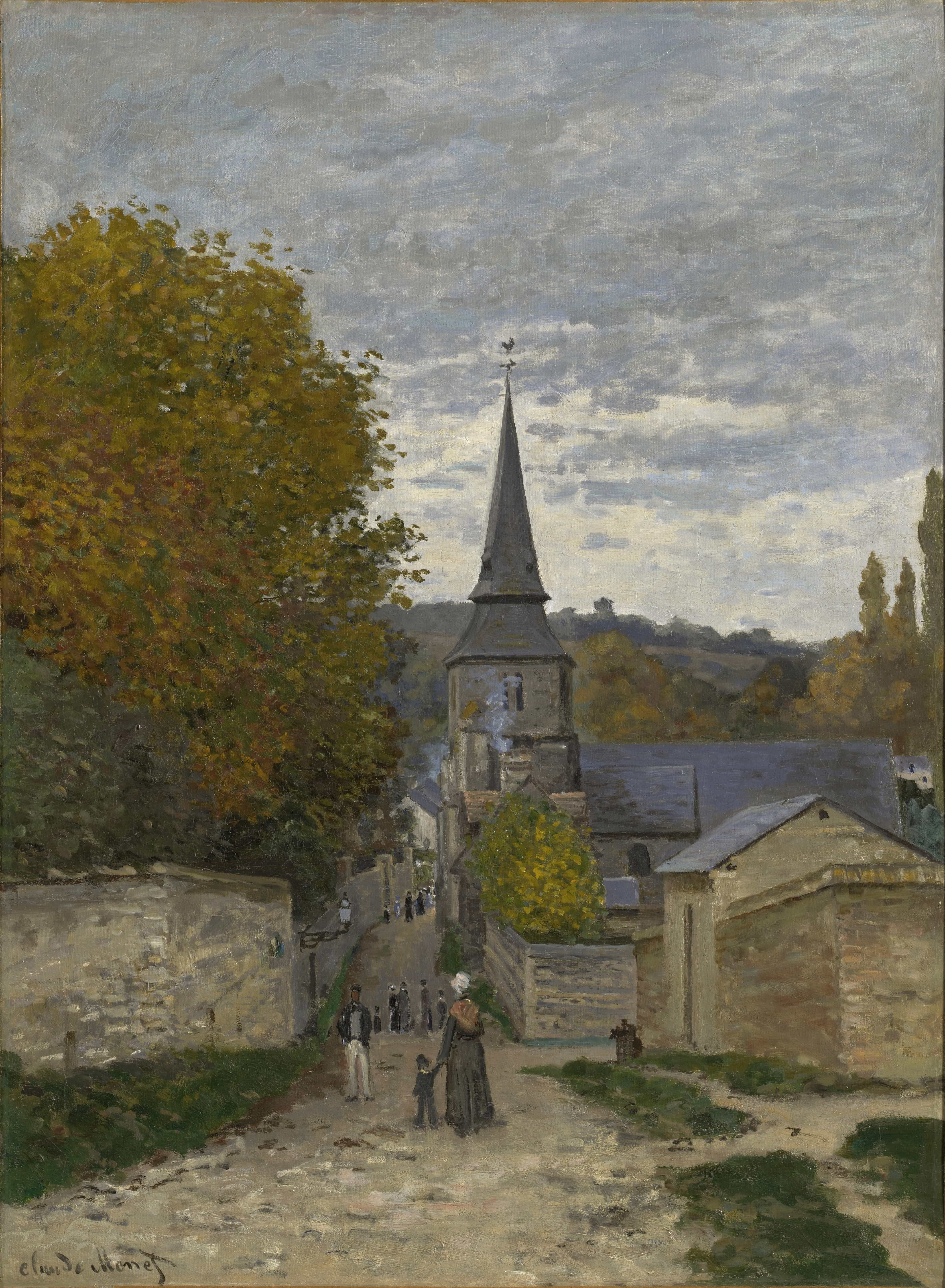 Street in Sainte-Adresse by Claude Monet