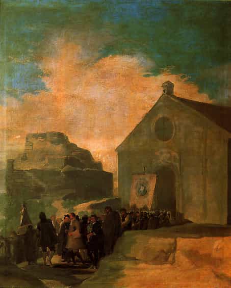 Village Procession by Francisco Goya