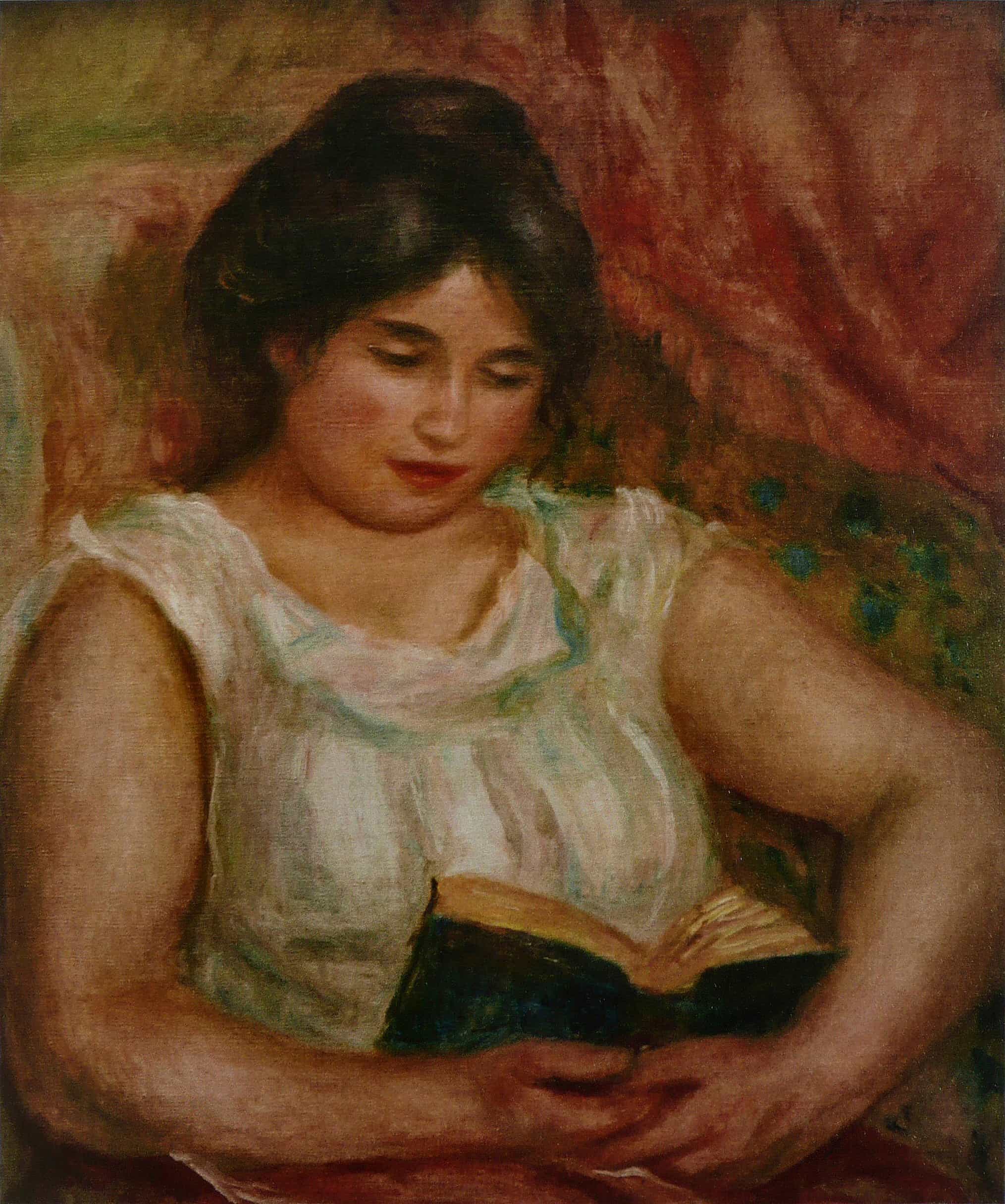 Gabrielle Reading by Pierre-Auguste Renoir