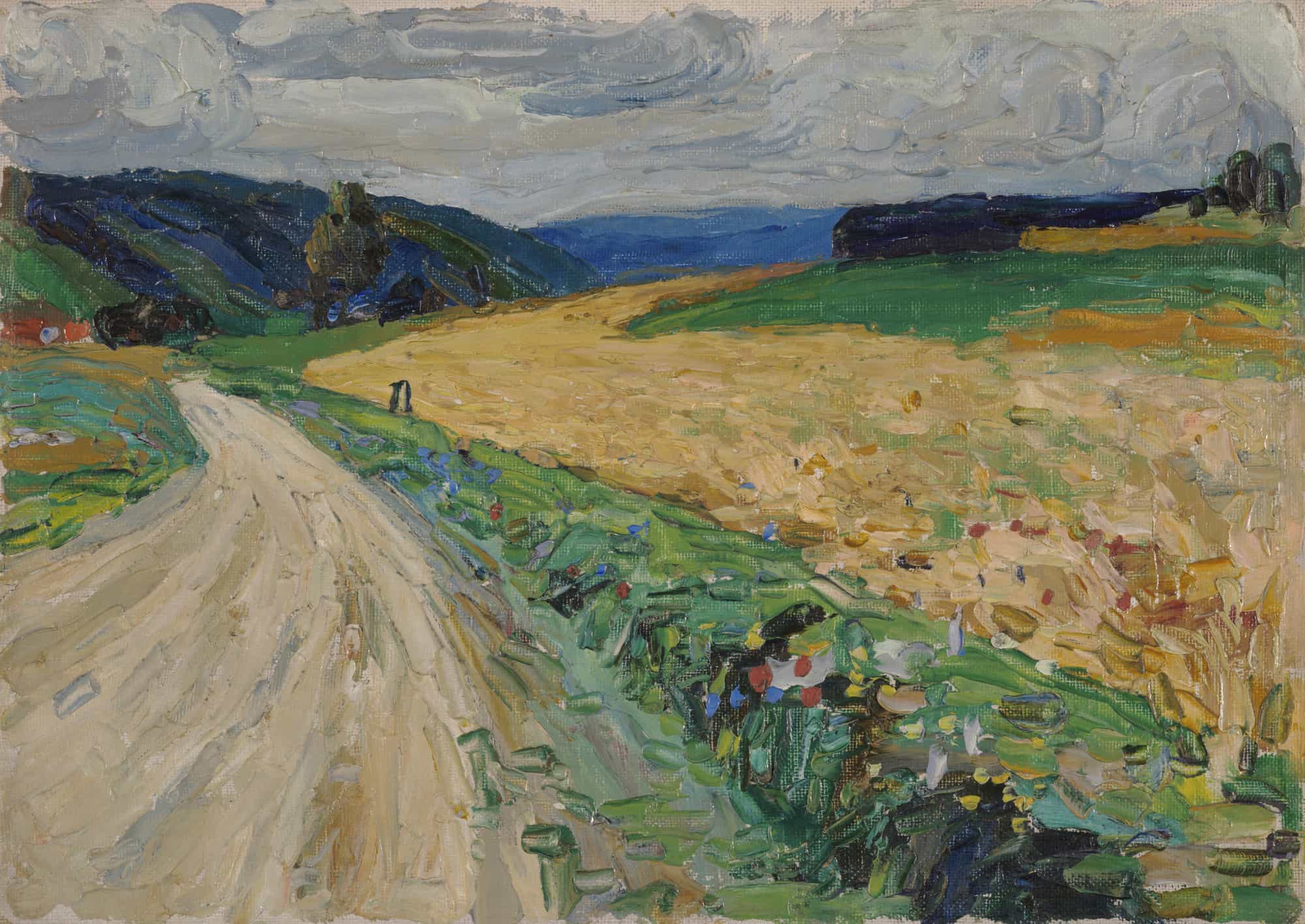 Kallmünz — Nature Study from the Yellow Stagecoach by Wassily Kandinsky