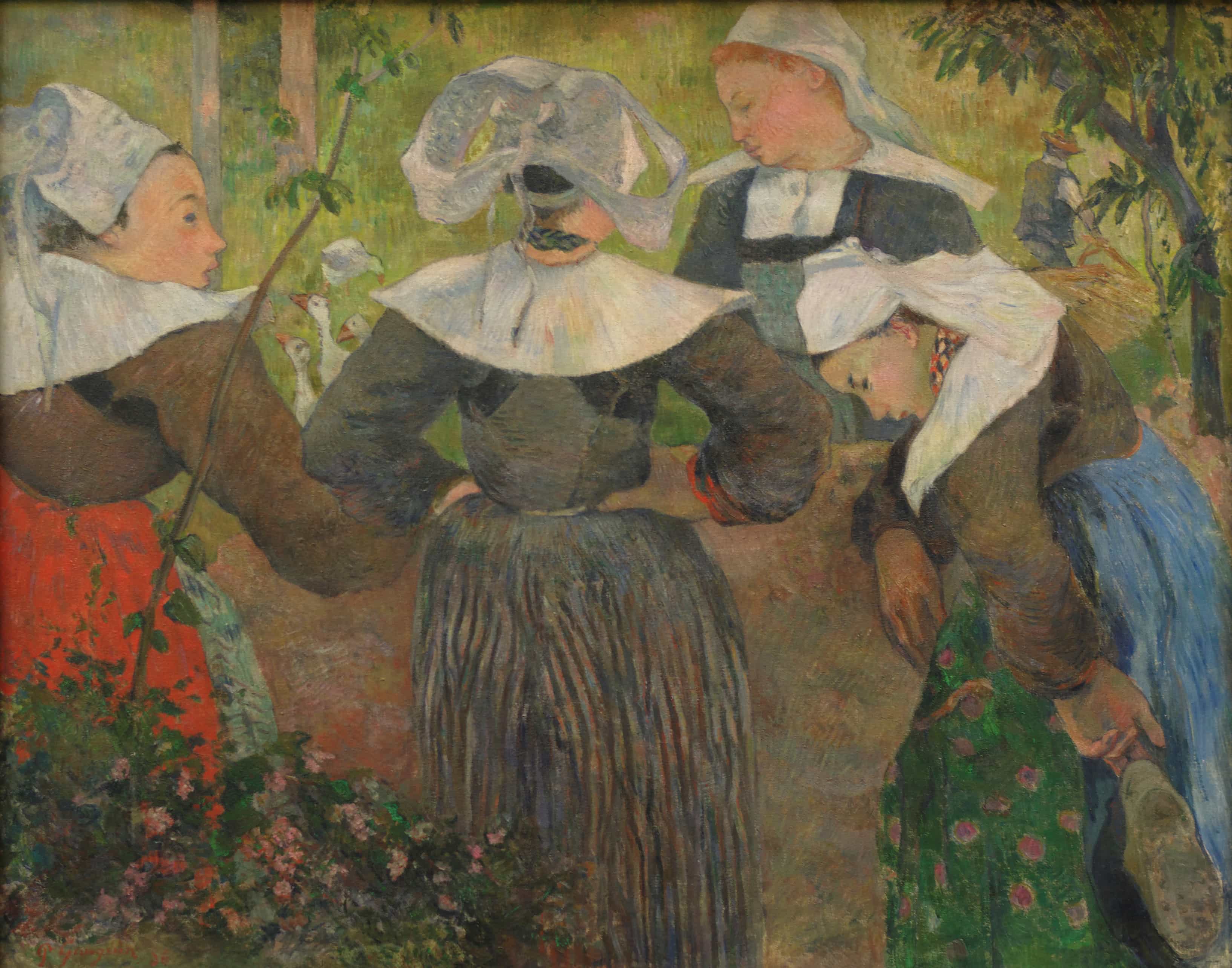 Four Breton Women by Paul Gauguin