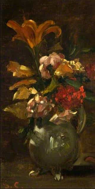 Lily and Gillyflower by Gustave Courbet