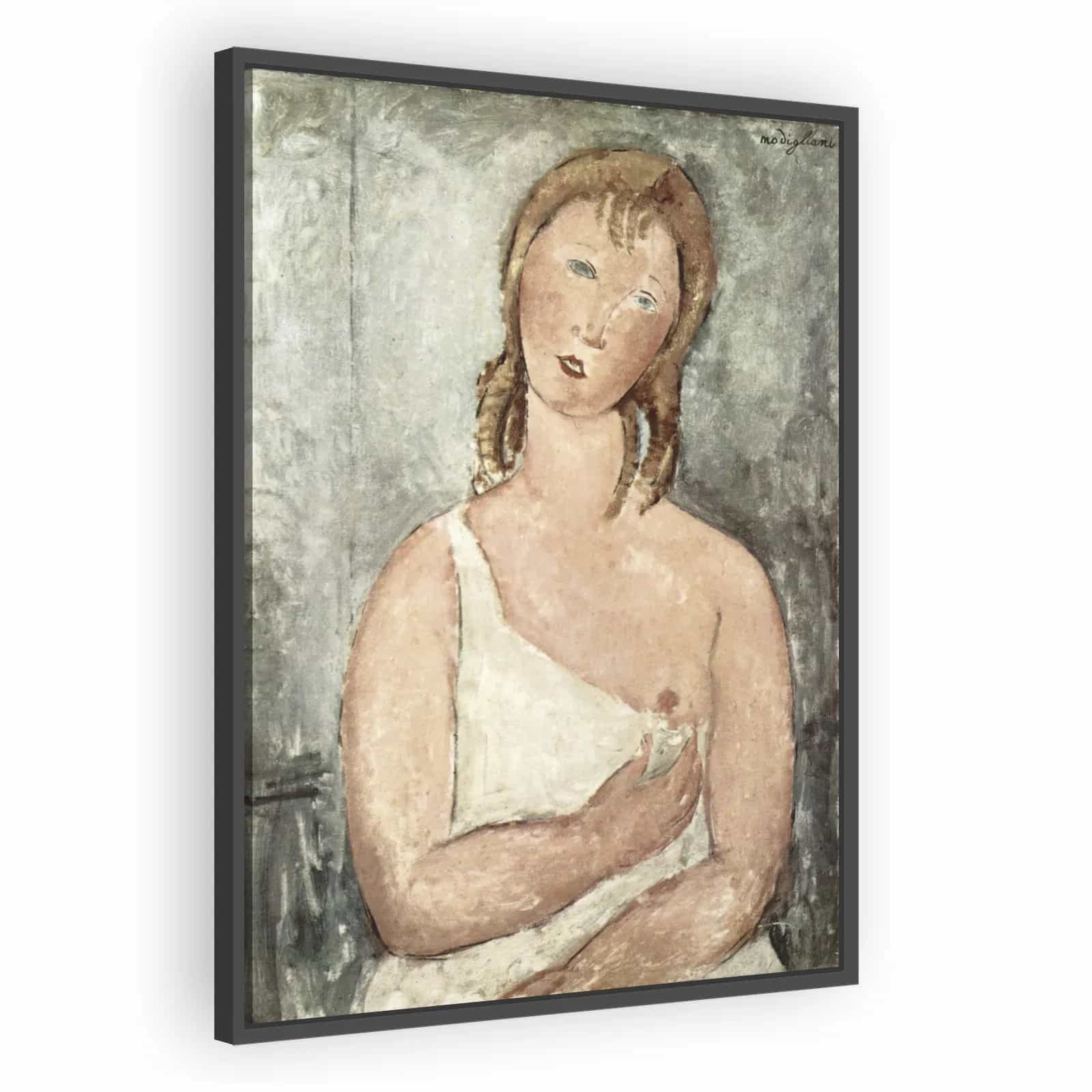 Girl in the Shirt (Red-haired Girl) by Amedeo Modigliani - alternate view