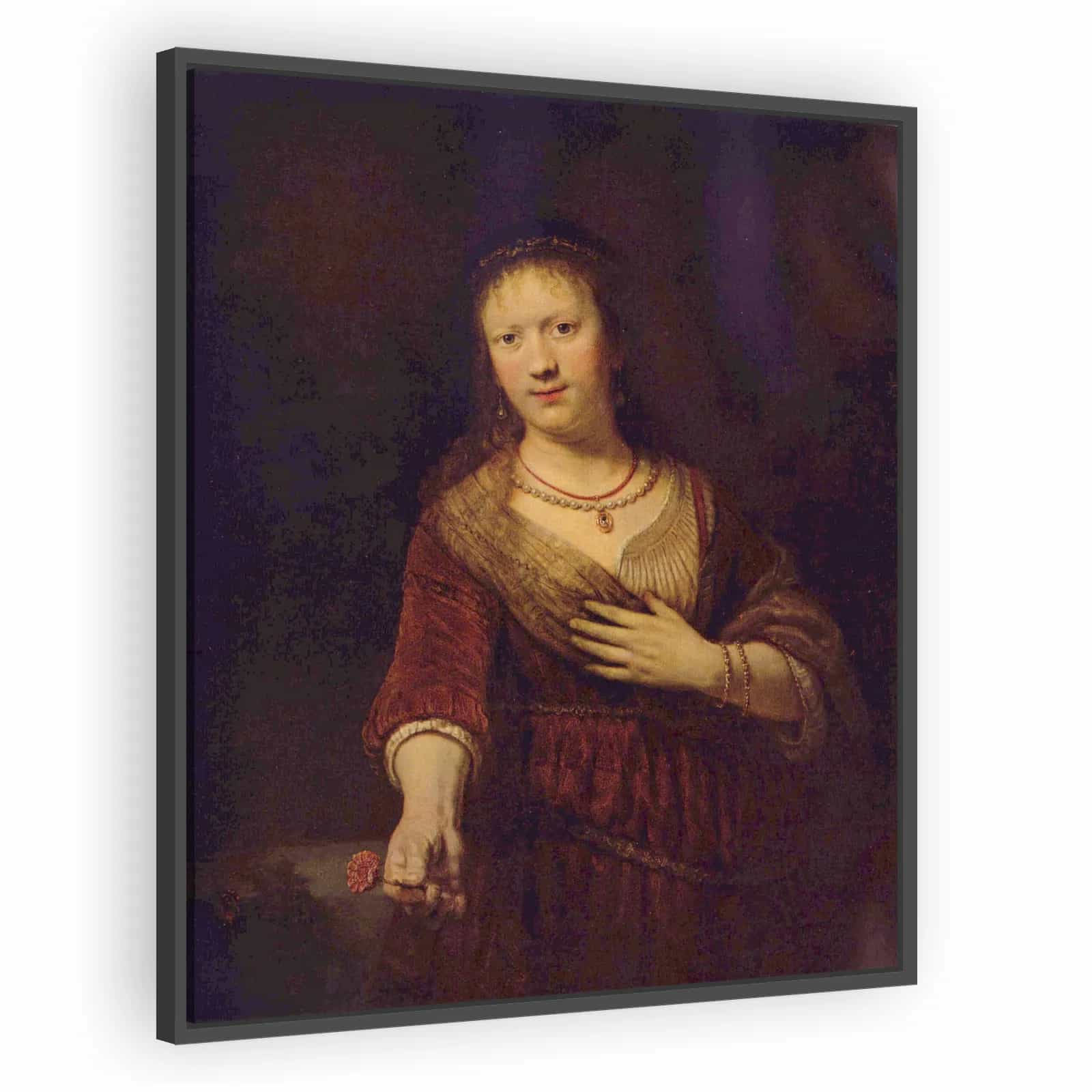 Saskia as Flora by Rembrandt - alternate view