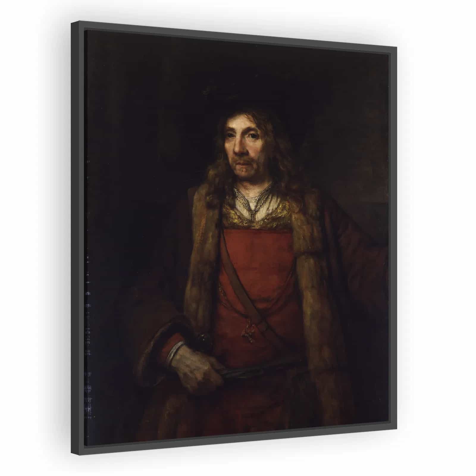 Man in a Fur-lined Coat by Rembrandt - alternate view