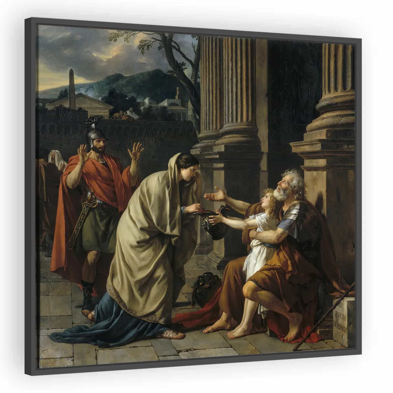 Belisarius Begging for Alms by Jacques-Louis David - alternate view