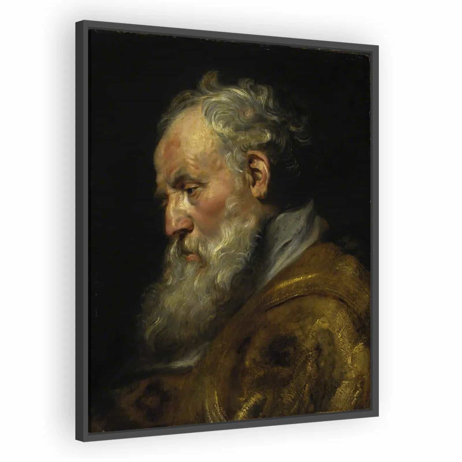 A Study of a Head (Saint Ambrose) by Peter Paul Rubens - alternate view