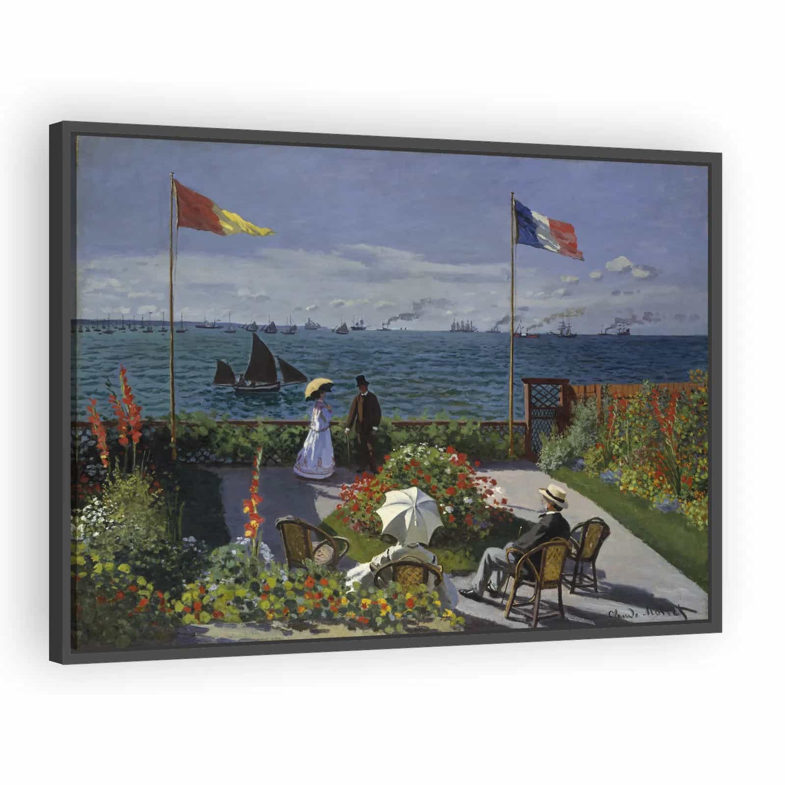 Garden at Sainte-Adresse by Claude Monet - alternate view