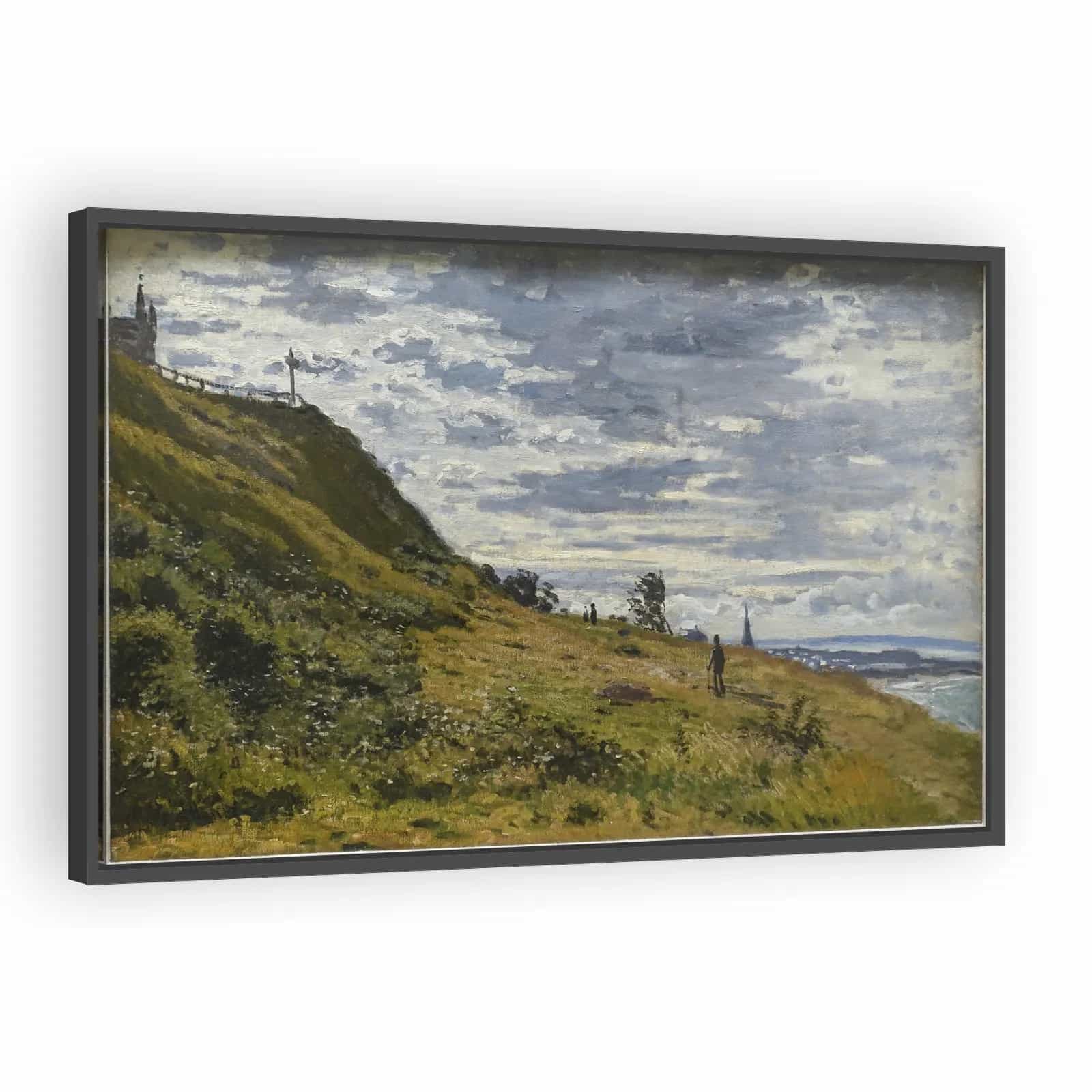 Cliff-walk at Sainte-Adresse by Claude Monet - alternate view