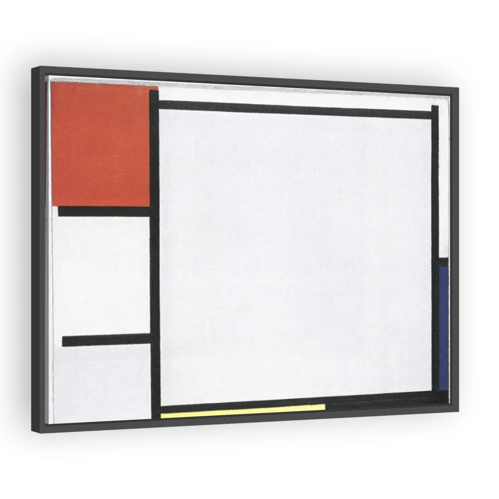 Composition with Red, Blue, Yellow, Black, and Gray by Piet Mondrian - alternate view