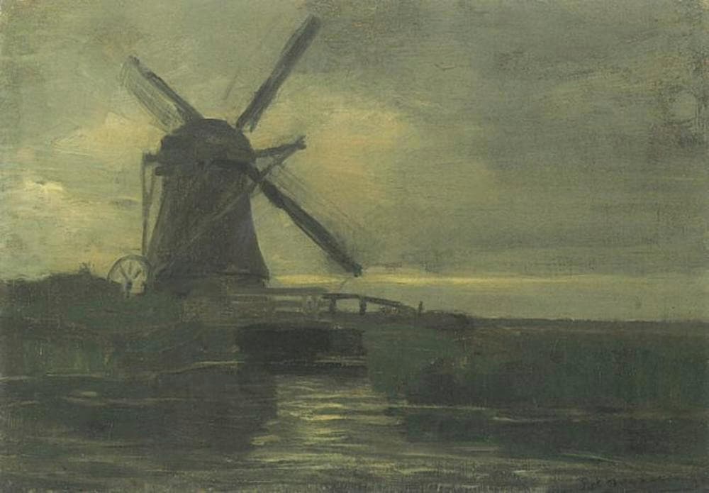 Broekzijder Mill in the Evening