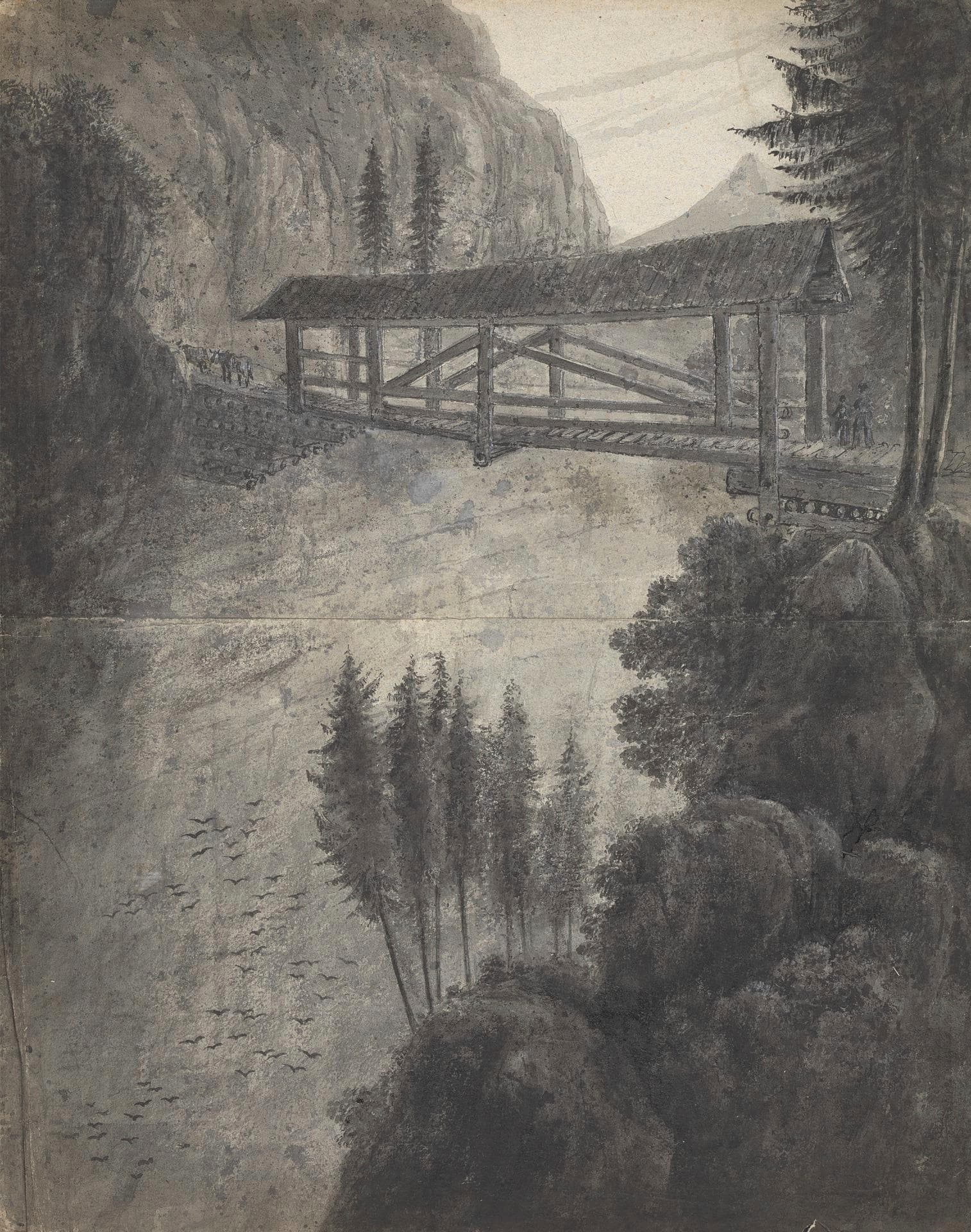 Grisons: Looking to Glarnisch (Switzerland) Mountains