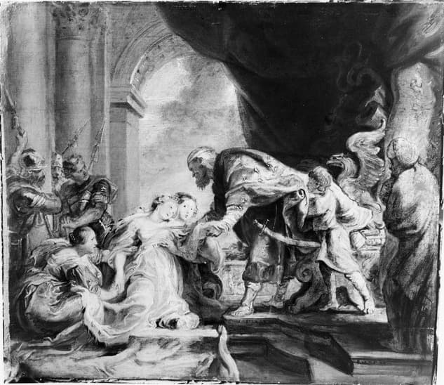 Ahasuerus Holds Out His Golden Sceptre to Esther (Esther 5:2)