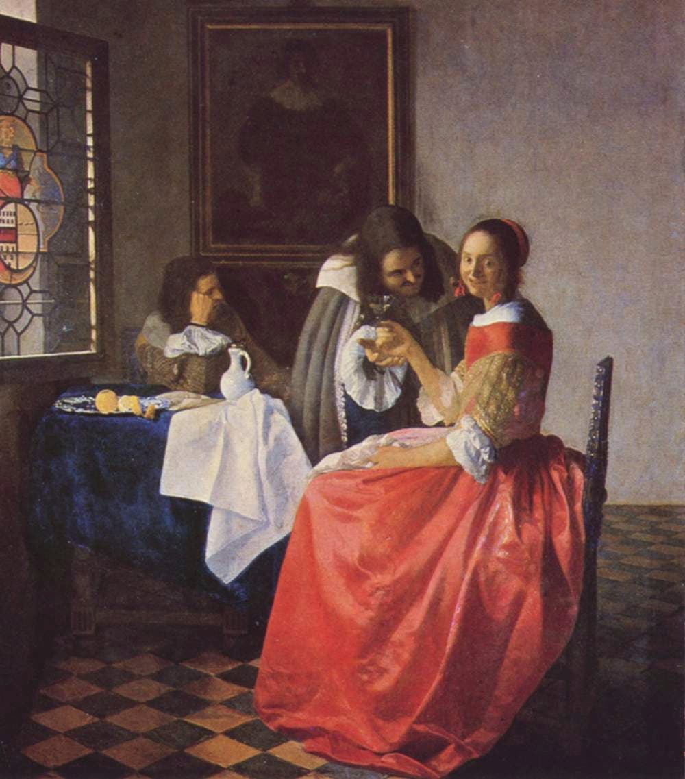 Young Woman with a Wine Glass