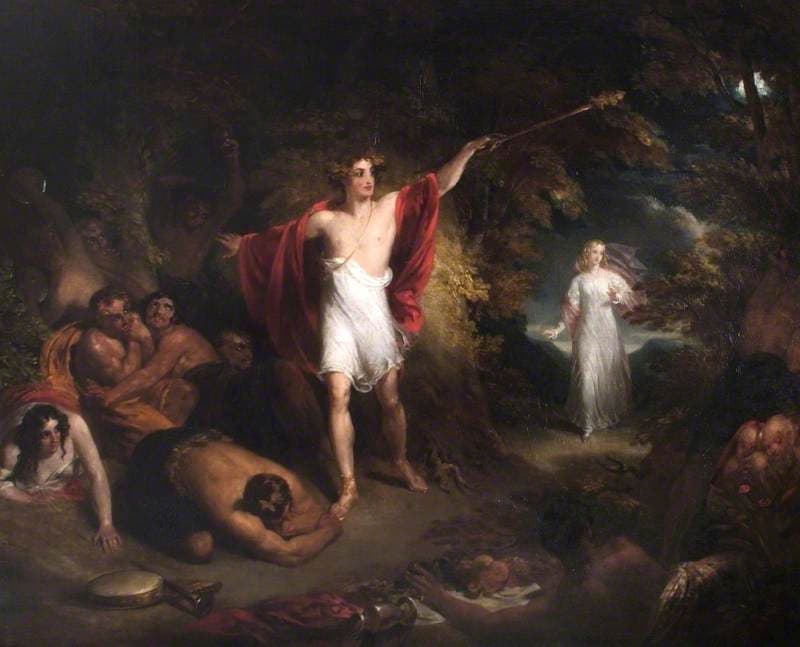 Comus and the Lady Benighted