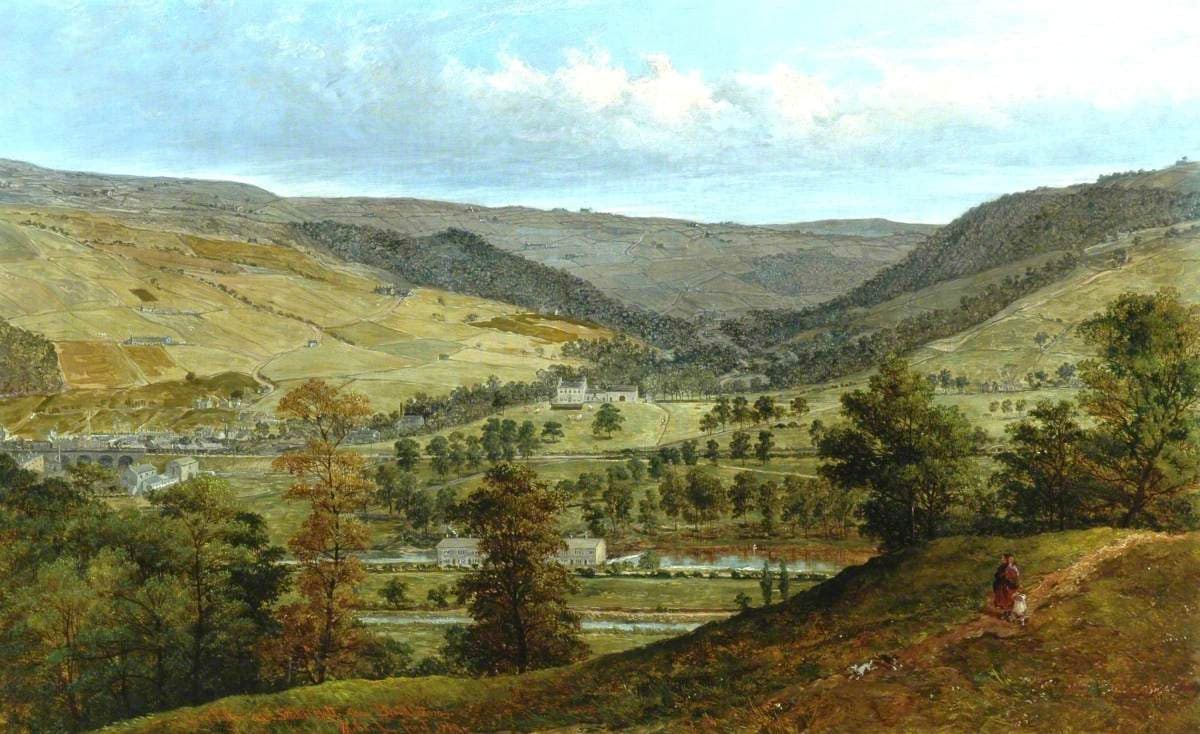 Cragg Valley and Stocks Hall from Broadbottom
