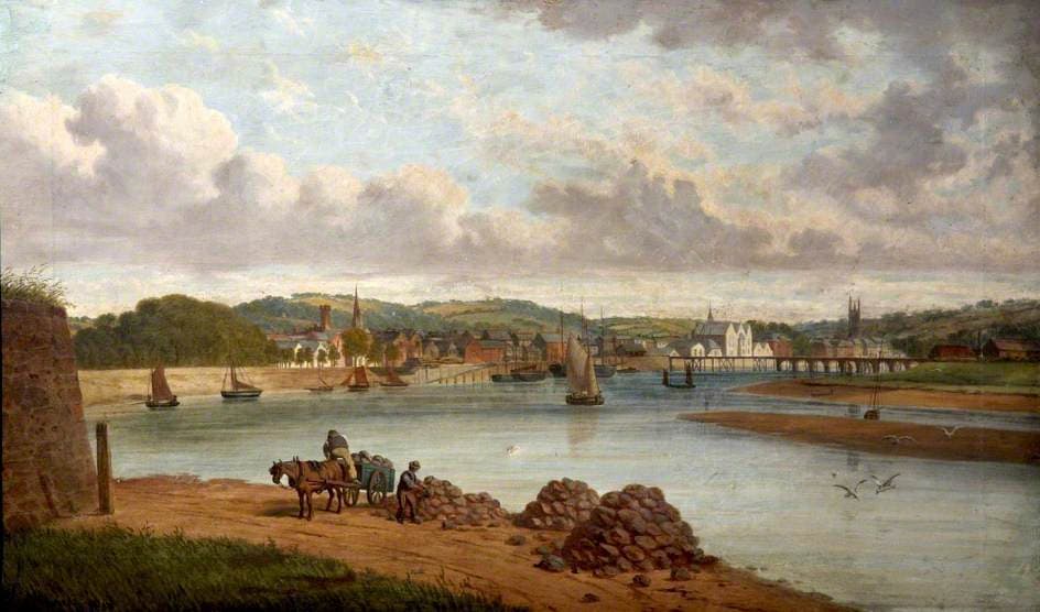 The Construction of the Railway Bridge at Pottington, Devon